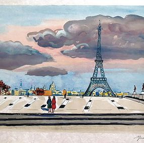 Yves Brayer, La tour Eiffel Yves Brayer, La tour Eiffel