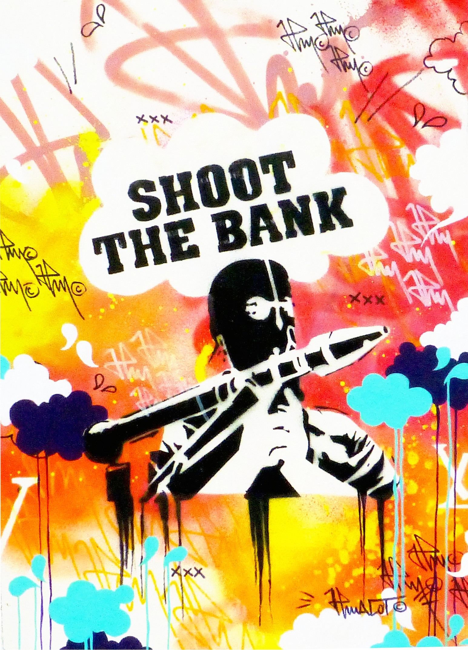 JP Malot, Shoot The Bank aérsol unique de 2012 JP Malot, Shoot The Bank aérsol unique de 2012