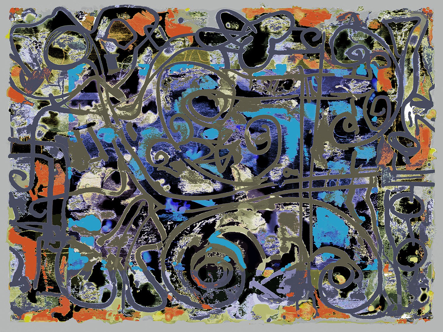 Aloyzas Smilingis, Variation - Abstract Print (Edition Abstraite) Aloyzas Smilingis, Variation - Abstract Print (Edition Abstraite)
