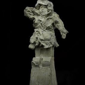 Sculpture, A Boy with a Sled, Winter, Alexander Sviyazov