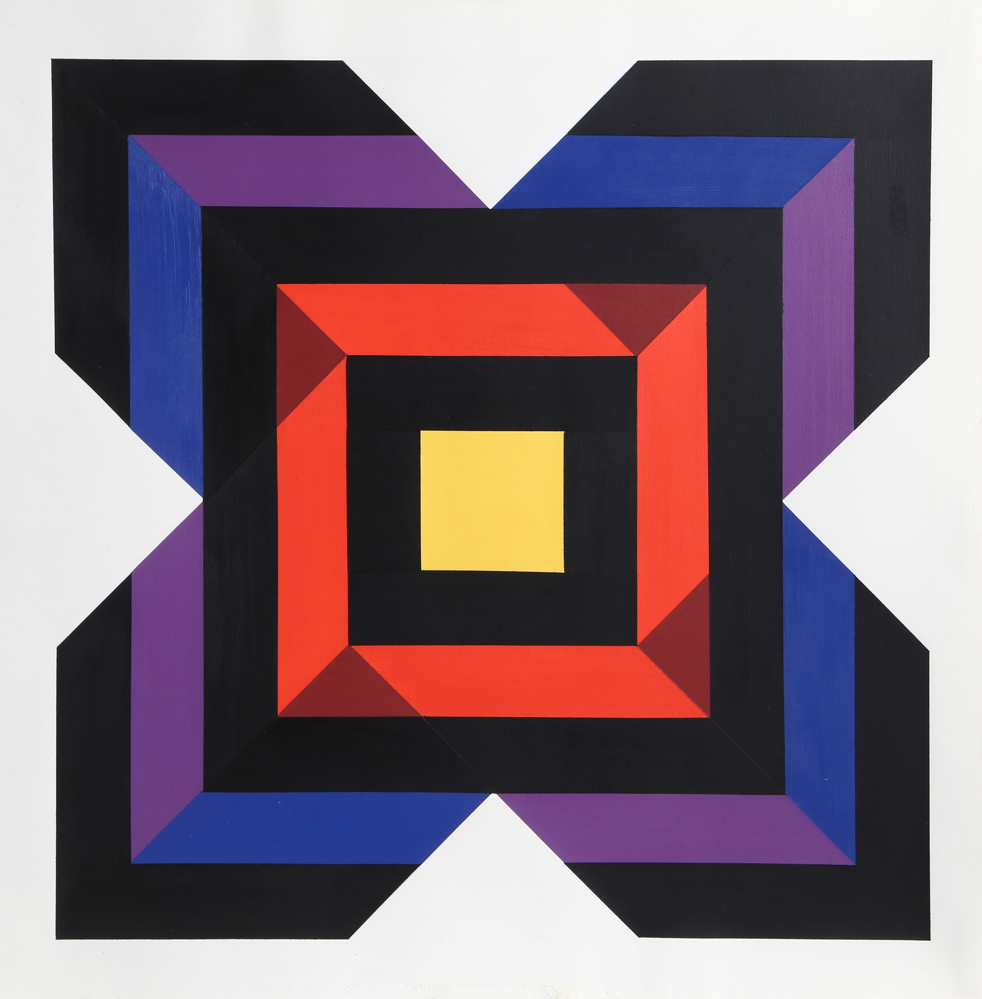 Jules Engel, Geometric Flower Jules Engel, Geometric Flower