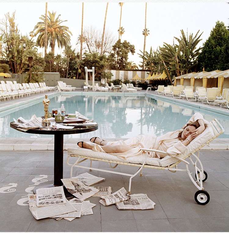 Terry O'Neill, Faye Dunaway Oscar Ennui Reclining Terry O'Neill, Faye Dunaway Oscar Ennui Reclining