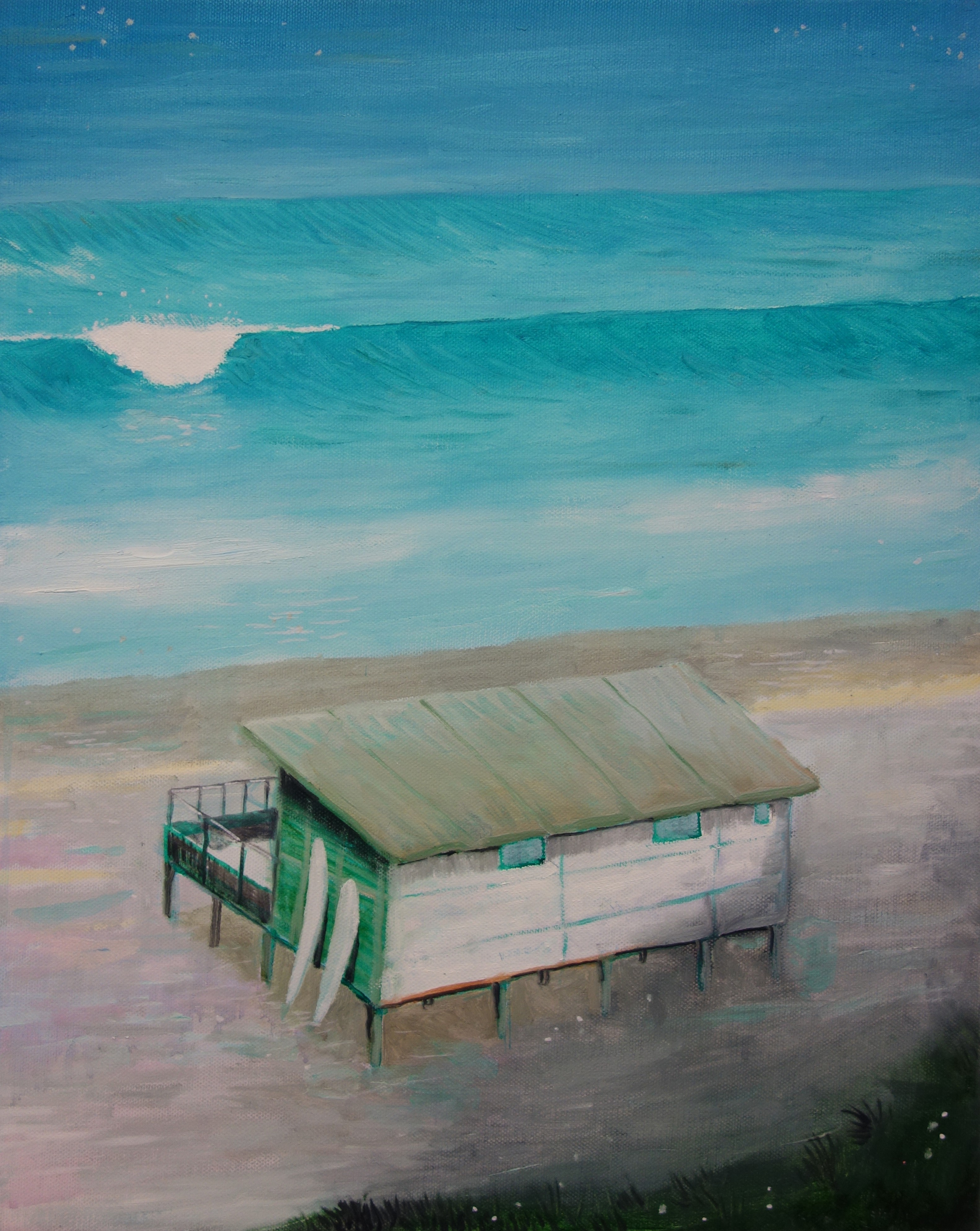 Peter de Boer, Surfshack at the spot Peter de Boer, Surfshack at the spot