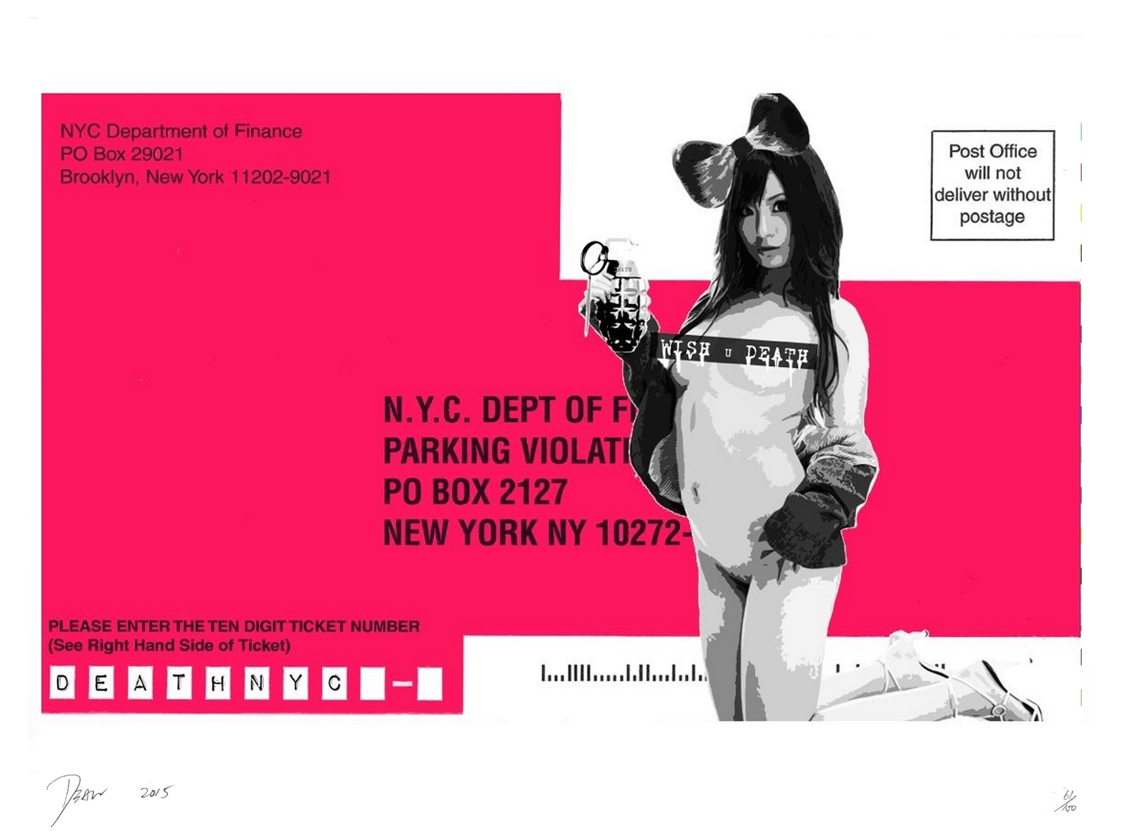 Death NYC, Ticket Pink Death NYC, Ticket Pink