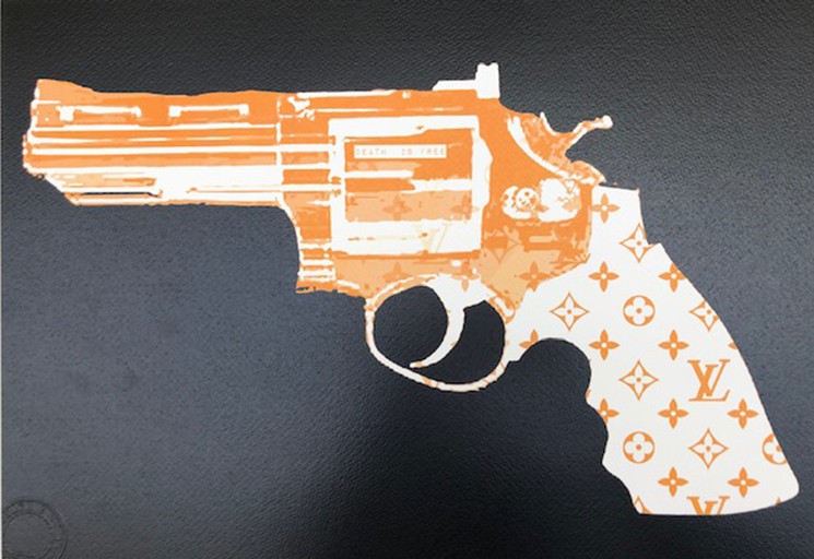 ▷ LV gun by Death NYC, 2013, Print