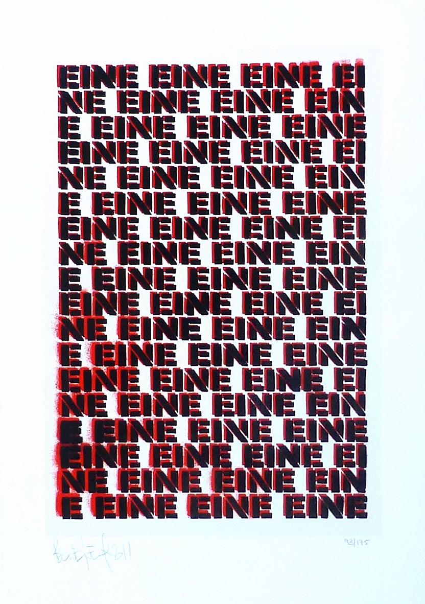 Ben Eine, Moniker Art Fair Ben Eine, Moniker Art Fair