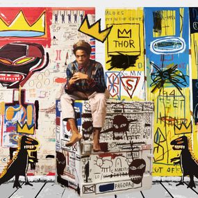 RS Artist, Basquiat dans son atelier RS Artist, Basquiat dans son atelier