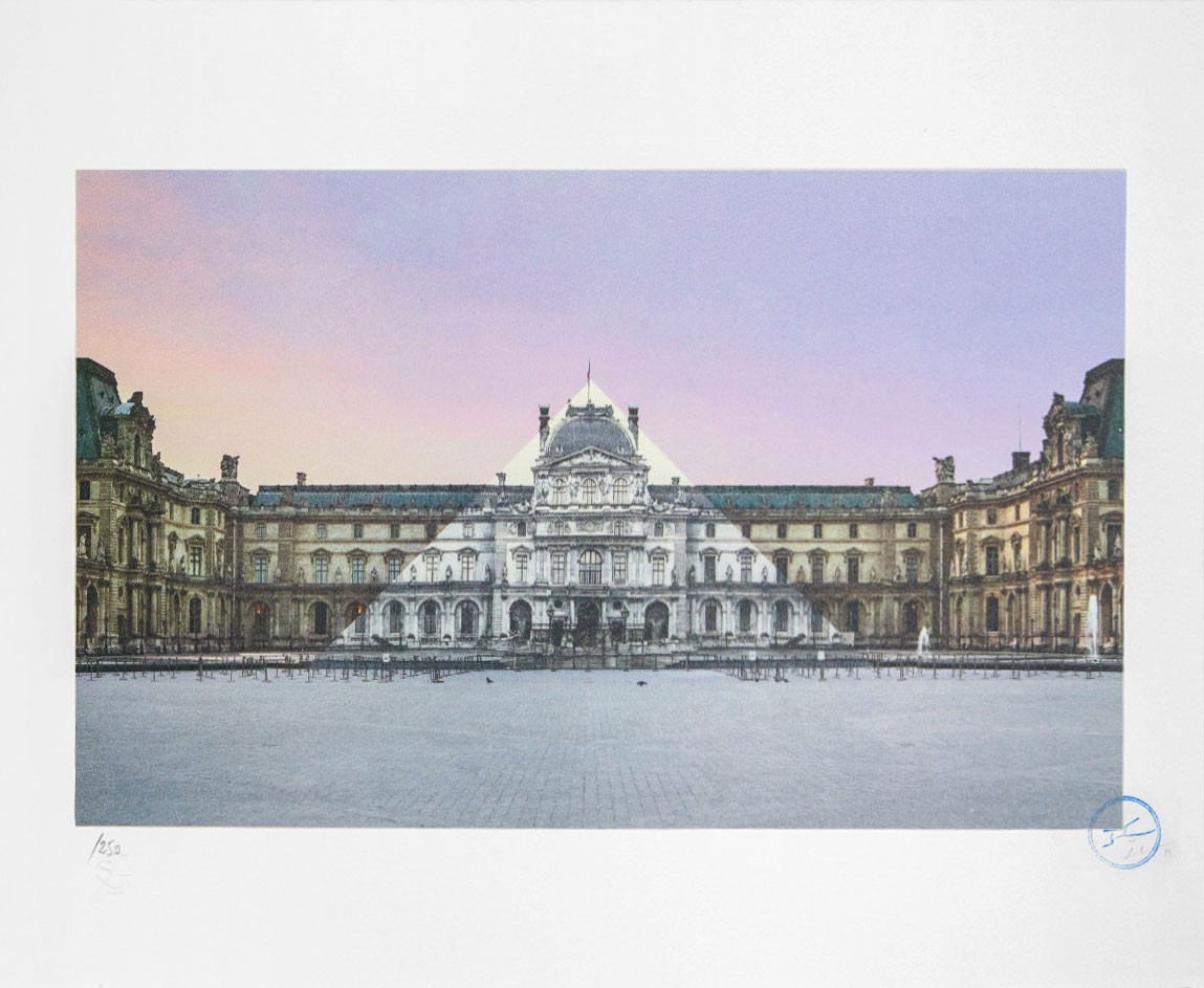 JR, JR au Louvre, La Pyramide, Paris, France, 2016 JR, JR au Louvre, La Pyramide, Paris, France, 2016