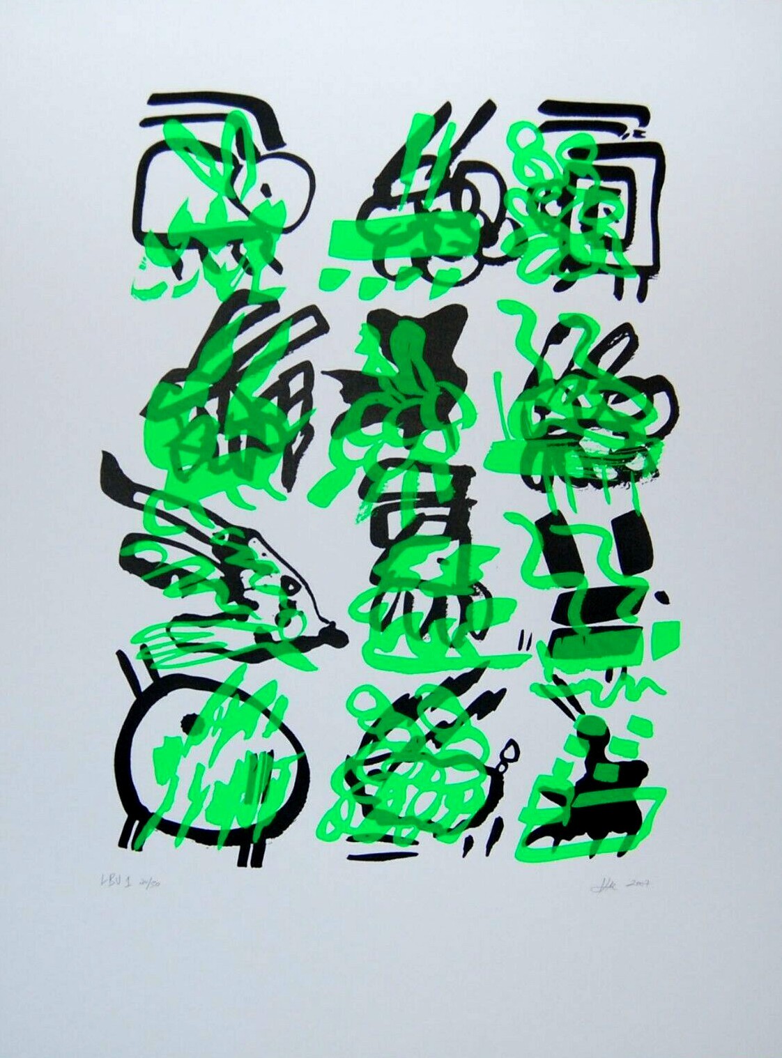 Eduardo Kac, Lagoglyphs - The Bunny Variations 1 Eduardo Kac, Lagoglyphs - The Bunny Variations 1