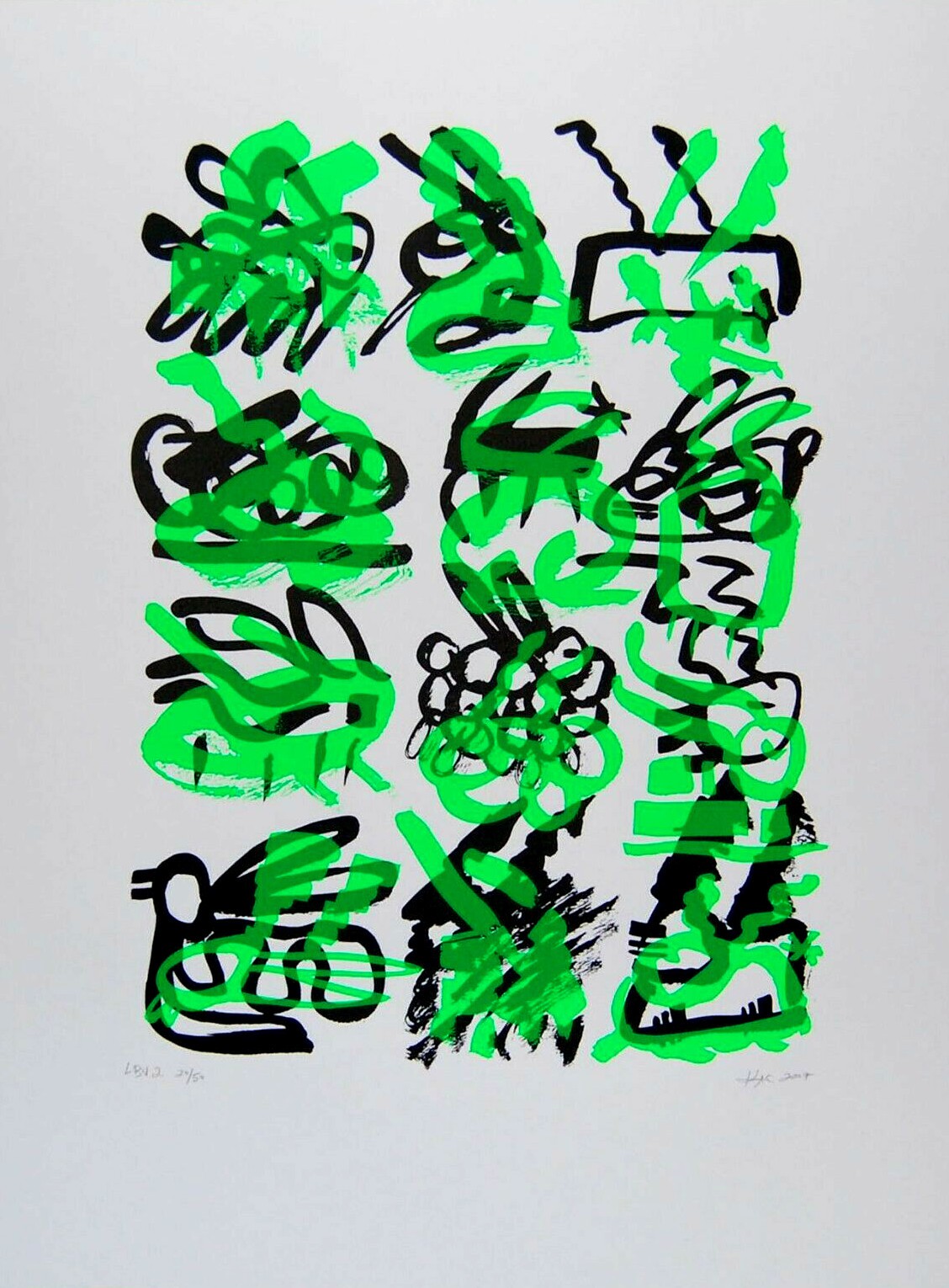 Eduardo Kac, Lagoglyphs - The Bunny Variations 2 Eduardo Kac, Lagoglyphs - The Bunny Variations 2