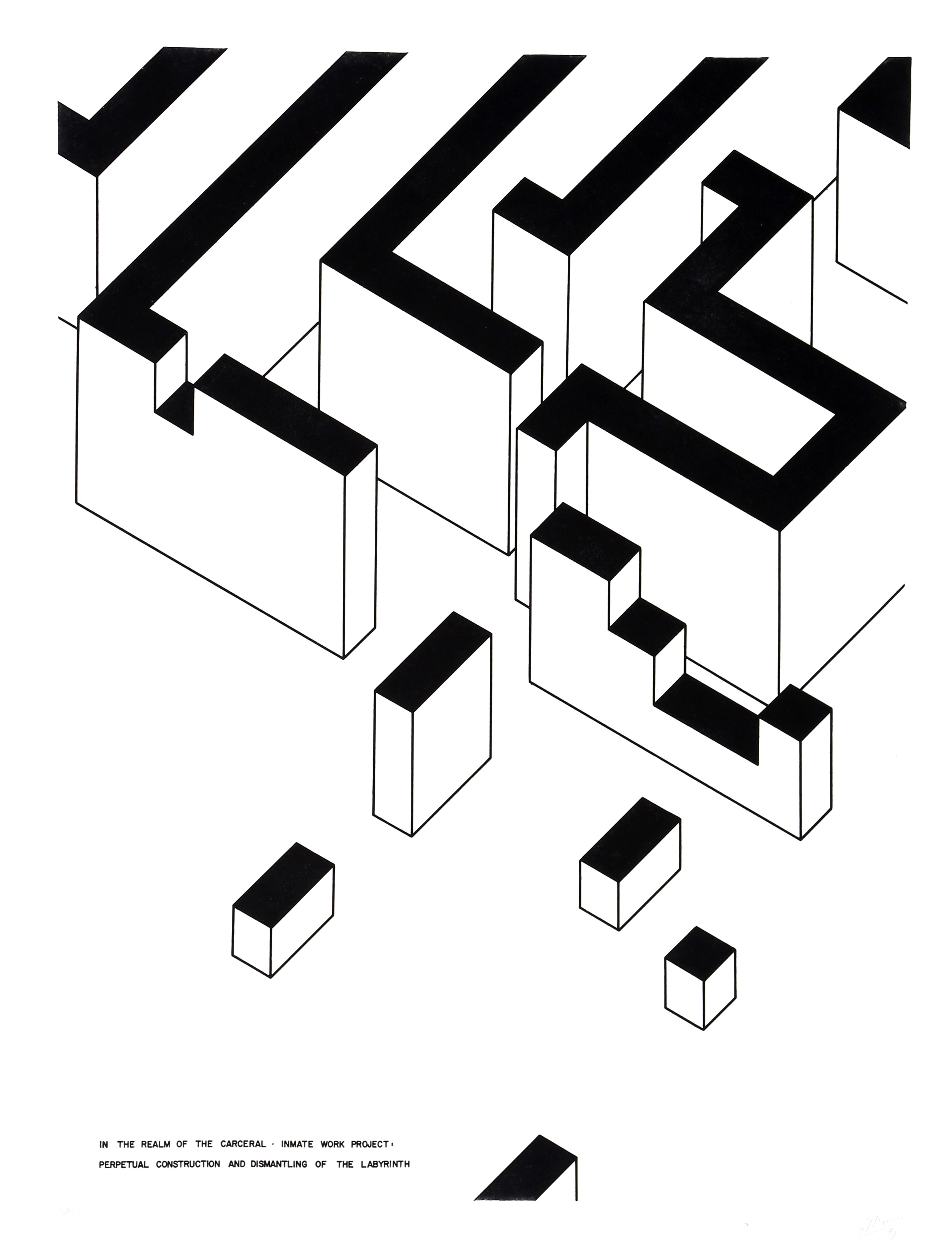 Robert Morris, Inmate Work Project: Perpetual Construction and Dismantling of the Labyrinth from In the Realm of the Carceral Robert Morris, Inmate Work Project: Perpetual Construction and Dismantling of the Labyrinth from In the Realm of the Carceral
