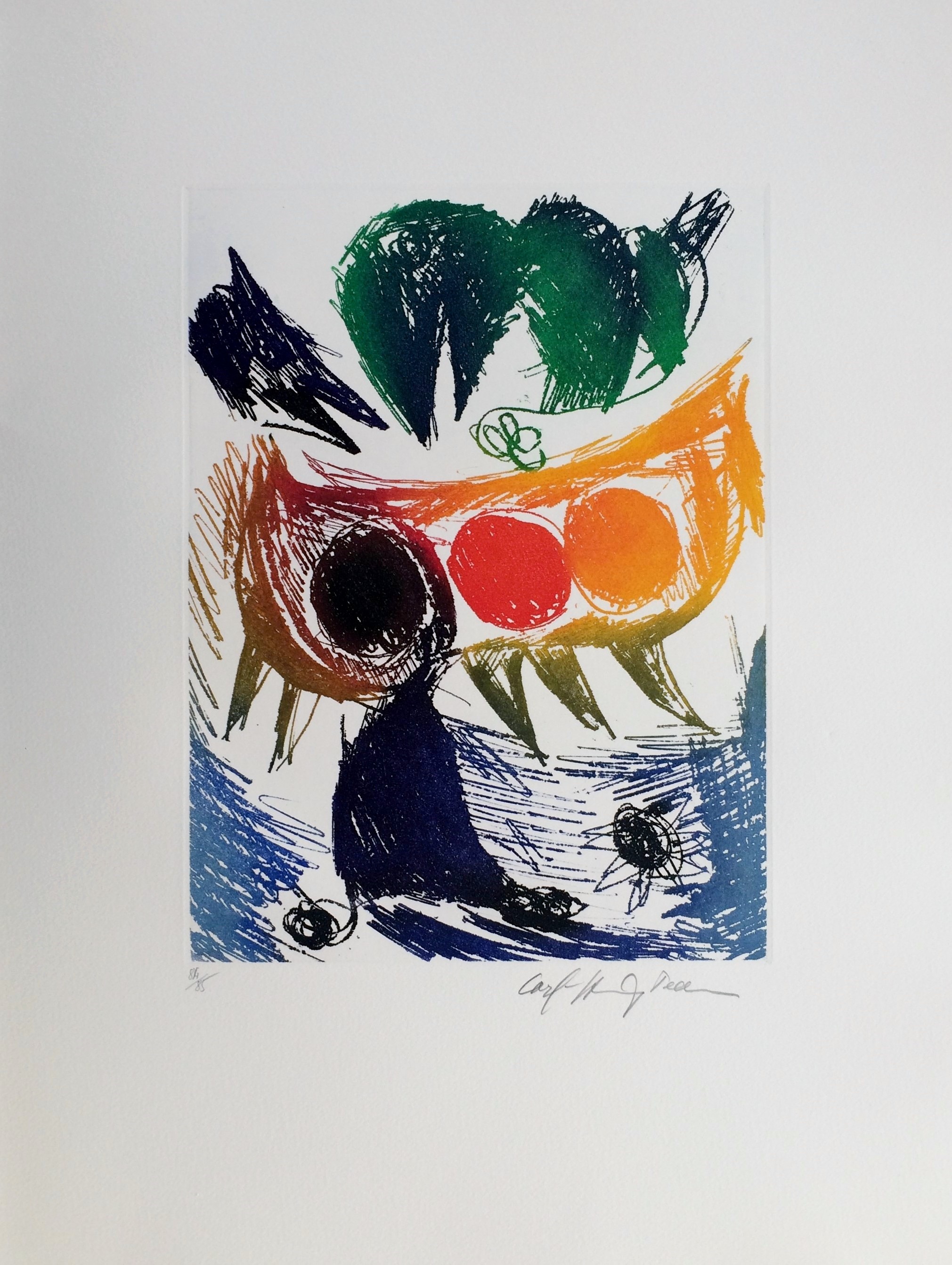 Carl-Henning Pedersen, Vivre oiseau II Carl-Henning Pedersen, Vivre oiseau II