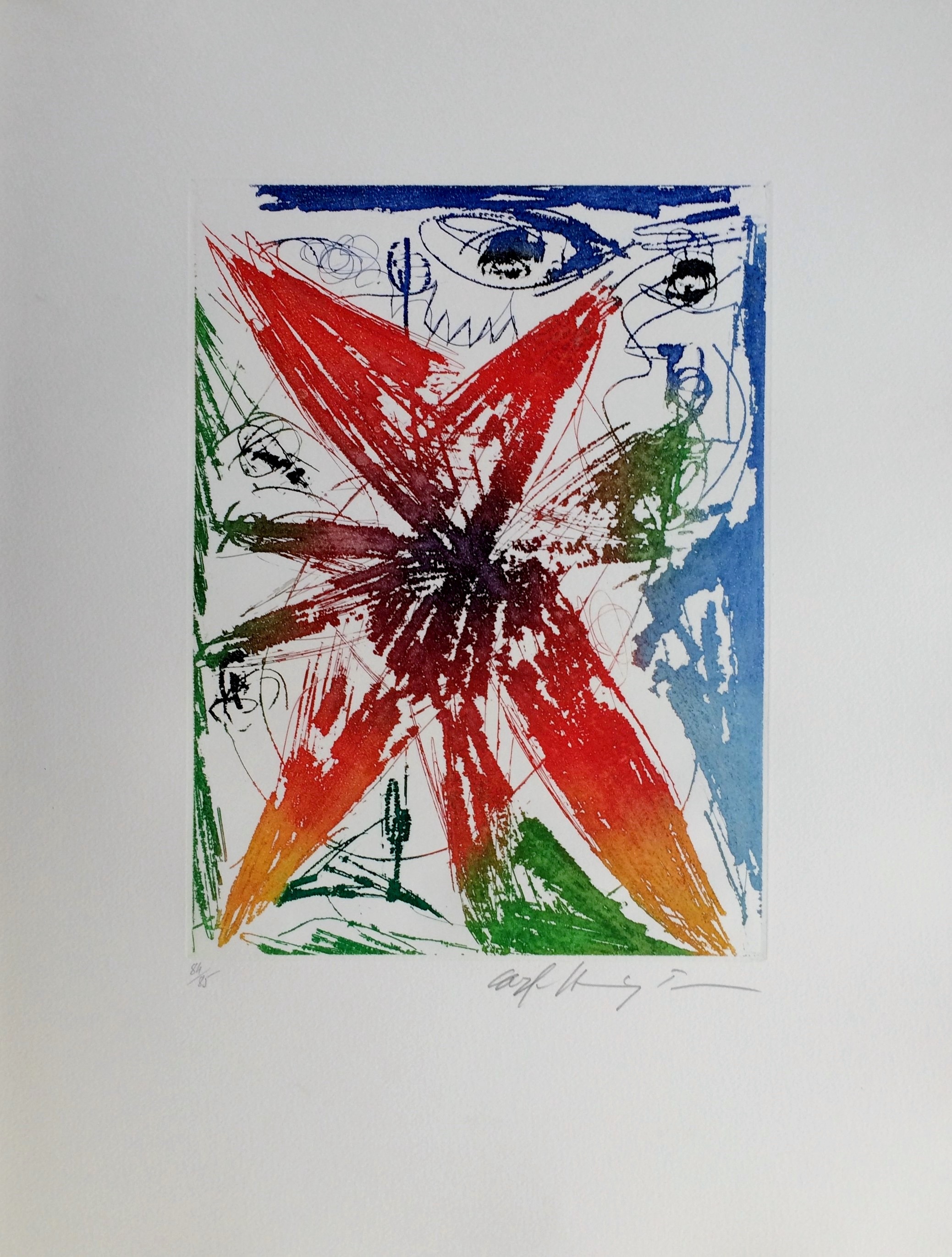 Carl-Henning Pedersen, Vivre oiseau IV Carl-Henning Pedersen, Vivre oiseau IV