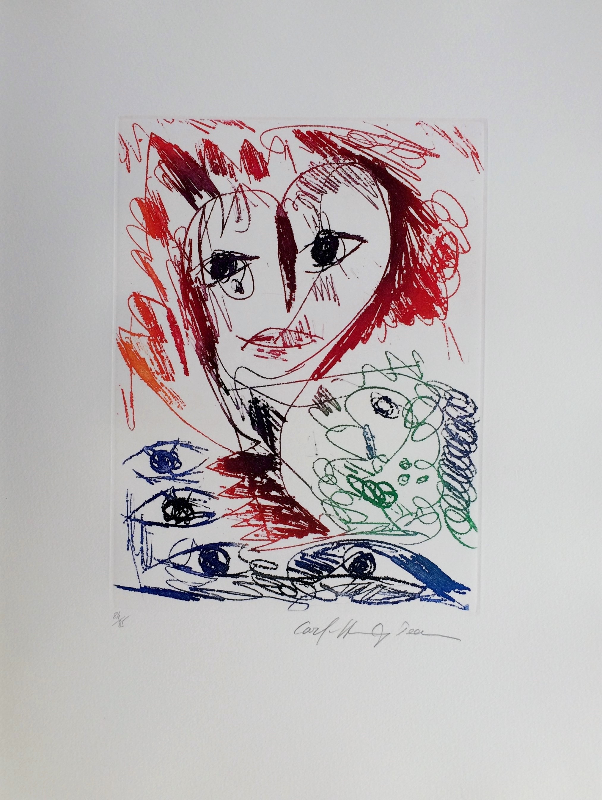 Carl-Henning Pedersen, Vivre oiseau VI Carl-Henning Pedersen, Vivre oiseau VI