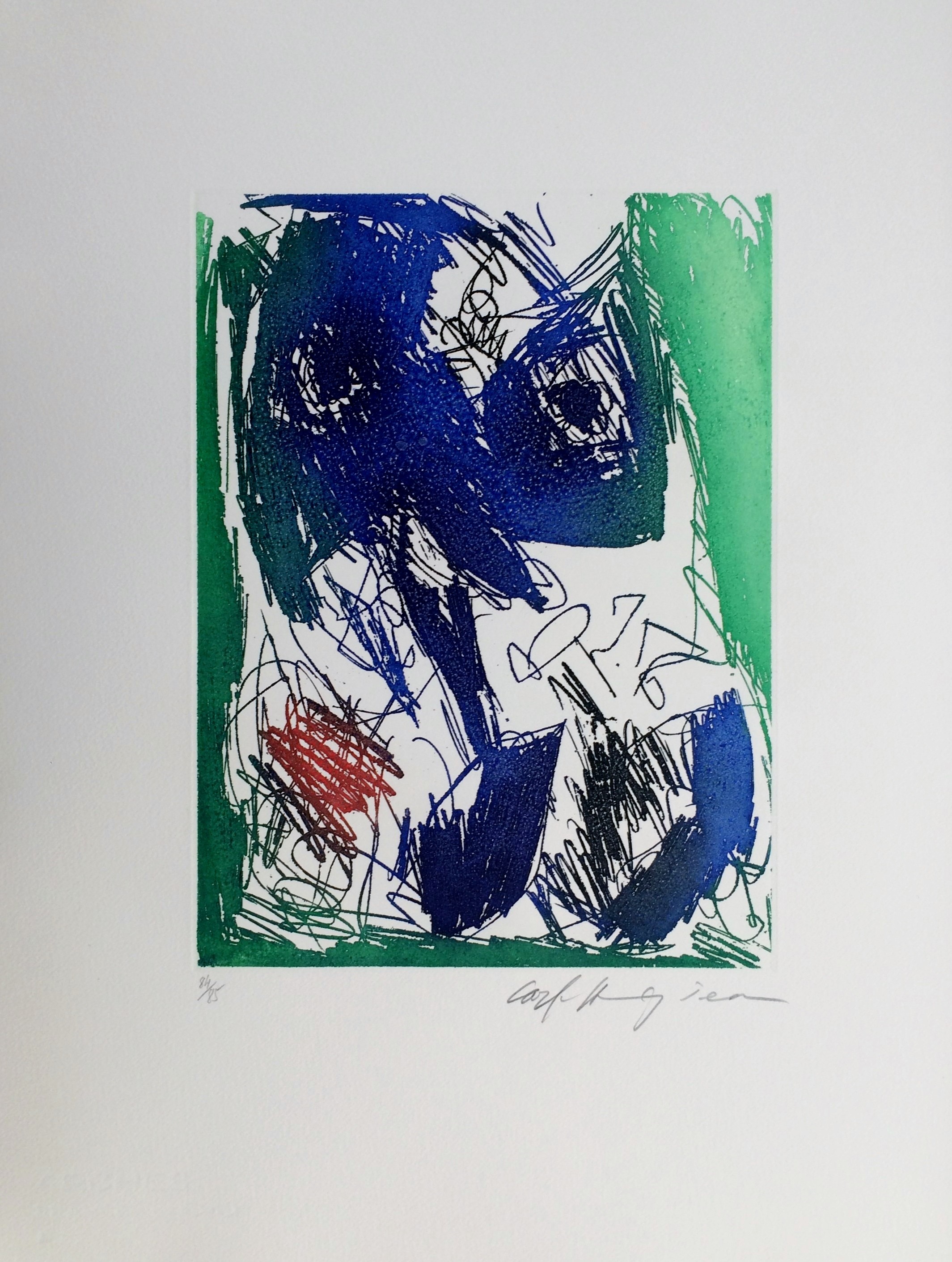 Carl-Henning Pedersen, Vivre oiseau IX Carl-Henning Pedersen, Vivre oiseau IX