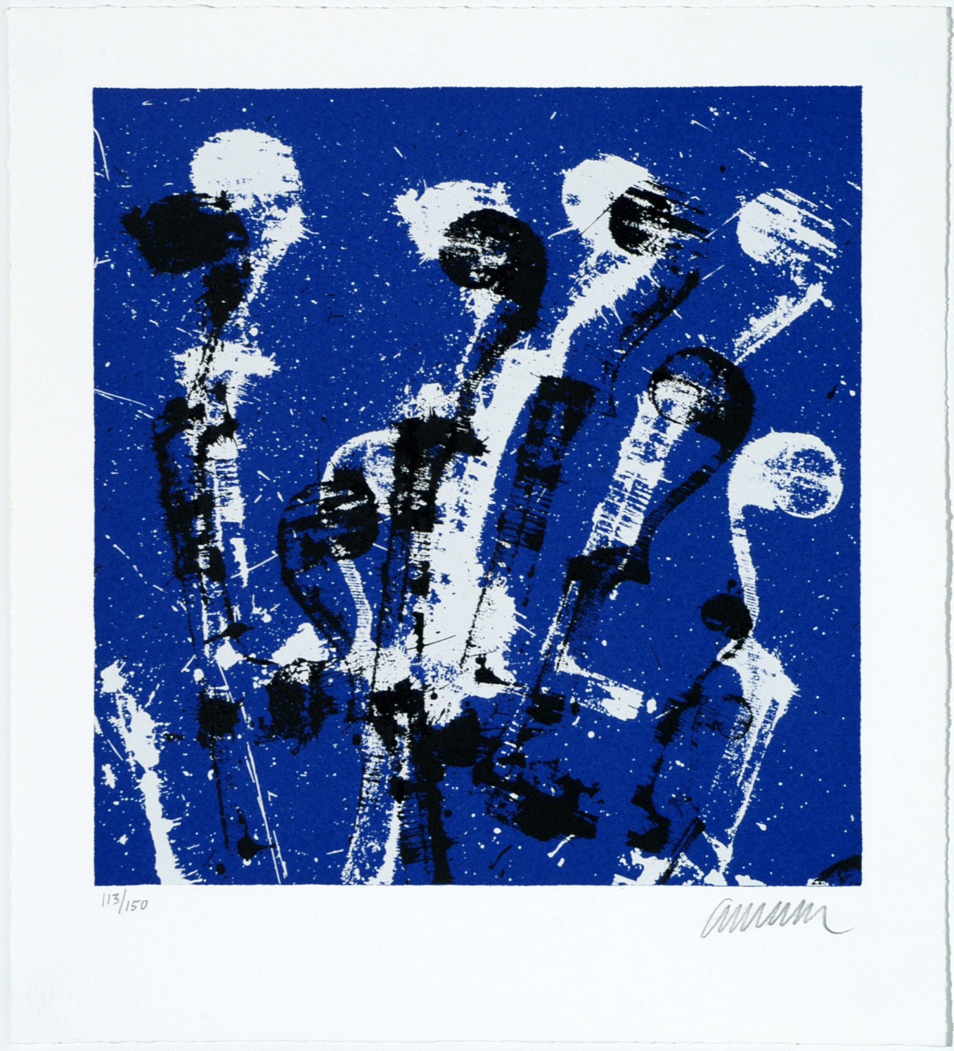 Arman, Manches de violons bleus Arman, Manches de violons bleus