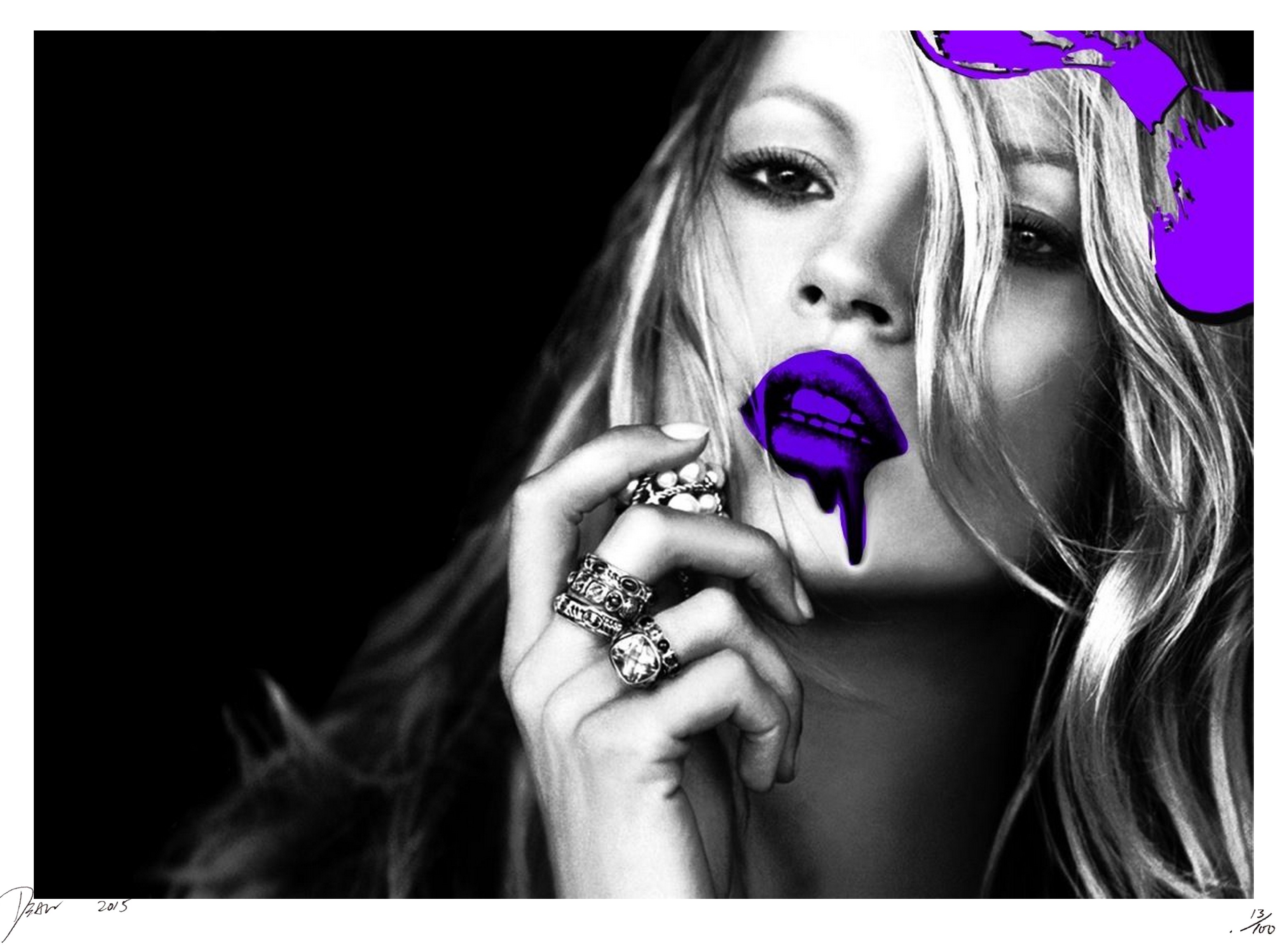 Death NYC, Kate Moss drip purple Death NYC, Kate Moss drip purple