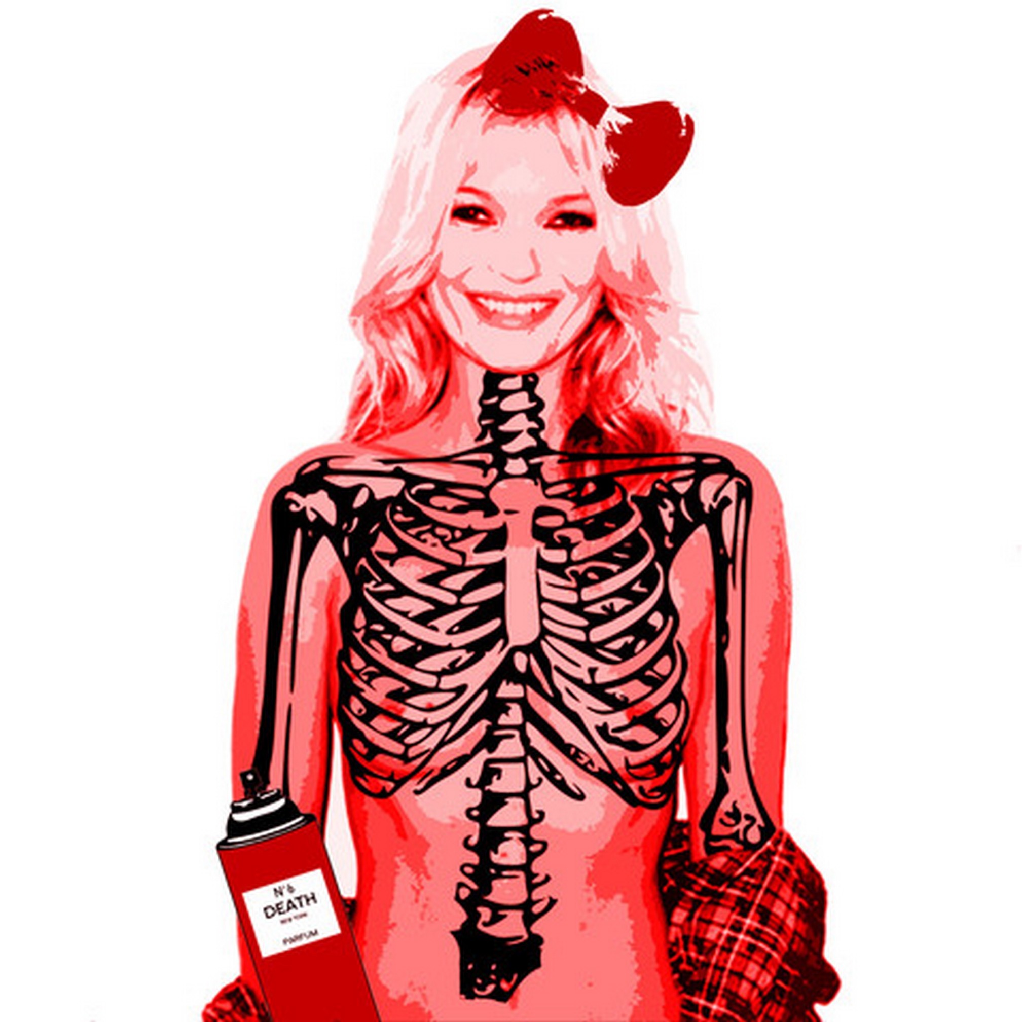 Death NYC, Kate Moss skull Death NYC, Kate Moss skull