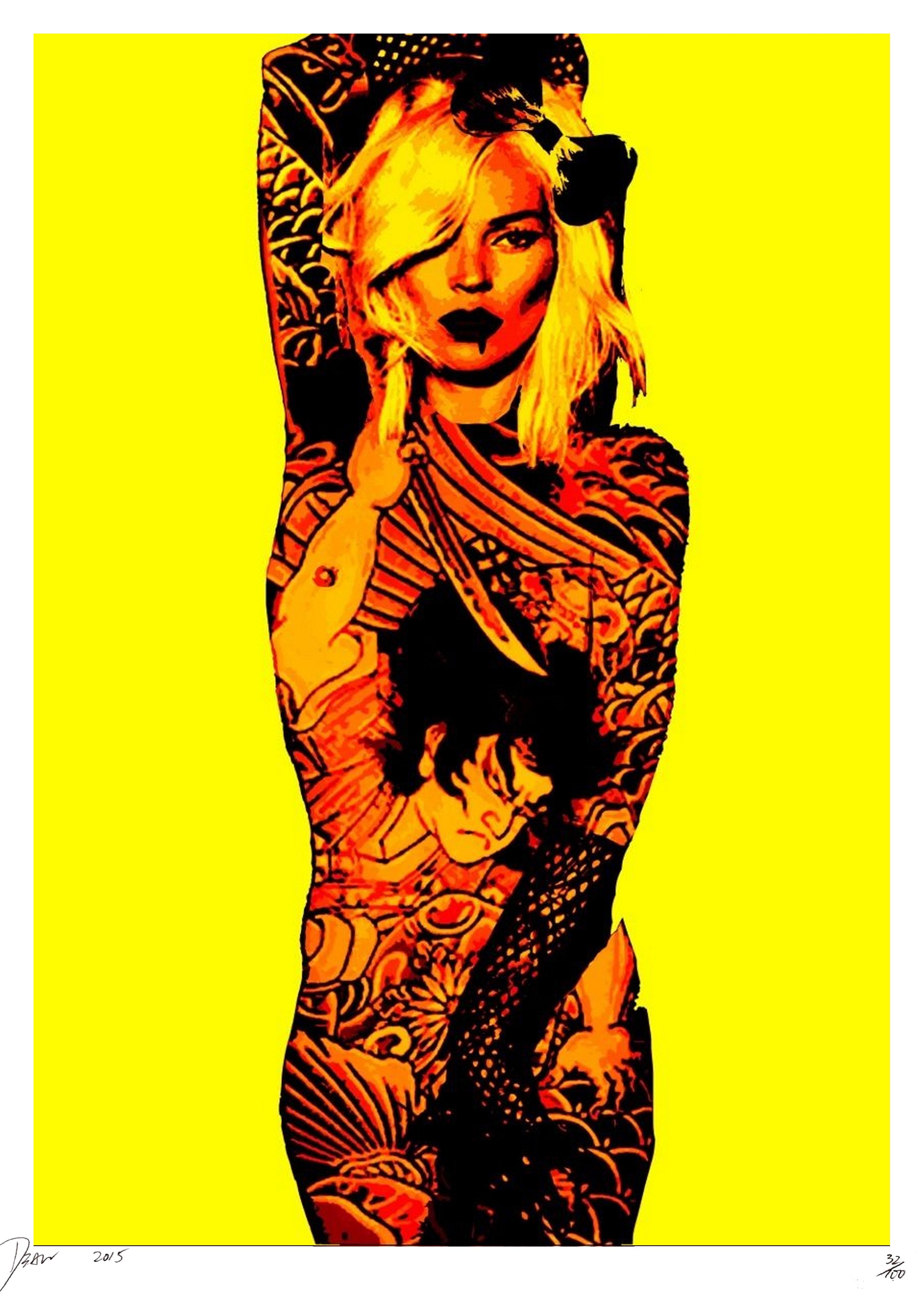 Death NYC, Kate tattoo yellow Death NYC, Kate tattoo yellow