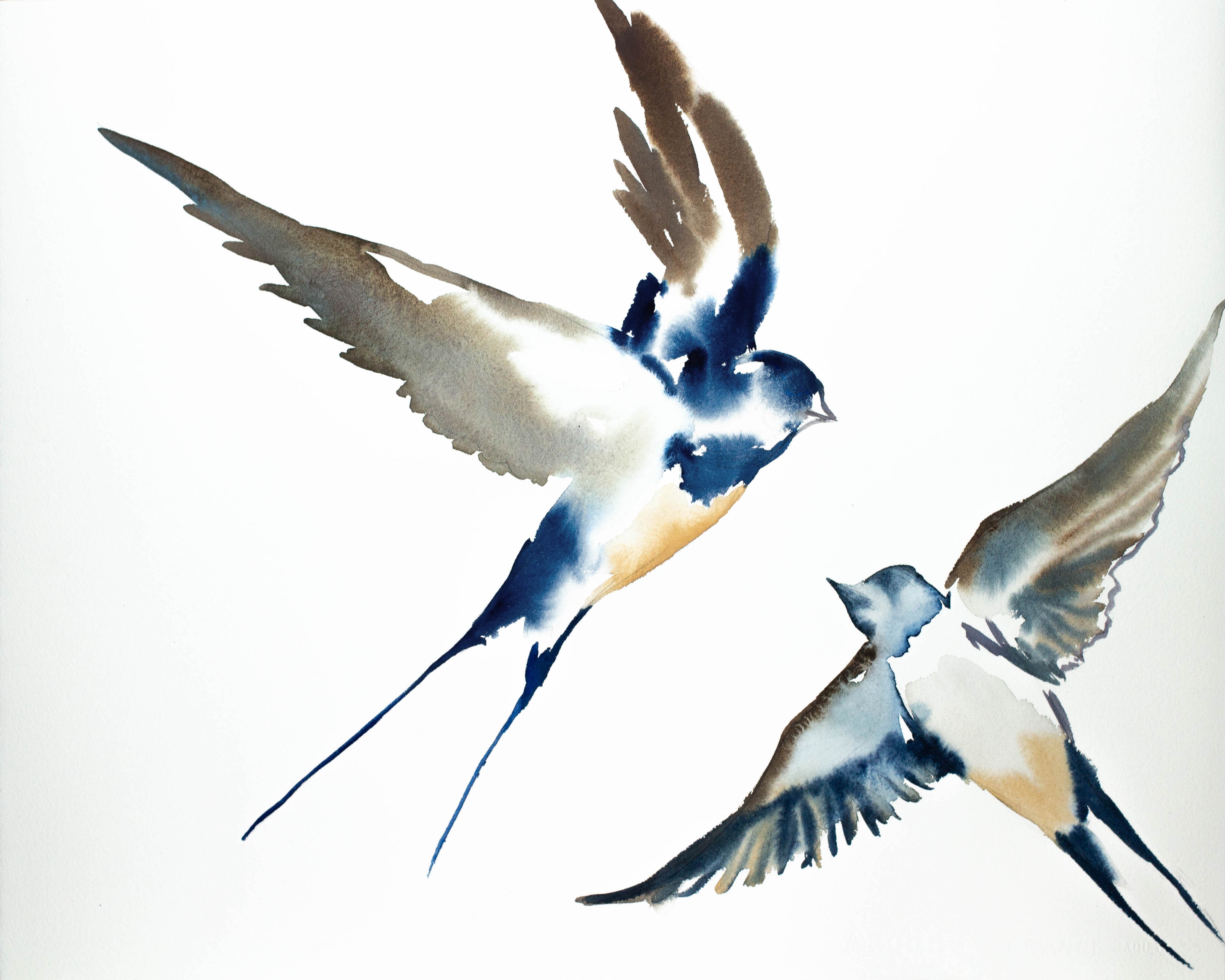 Elizabeth Becker, Swallows in Flight No. 2 Elizabeth Becker, Swallows in Flight No. 2