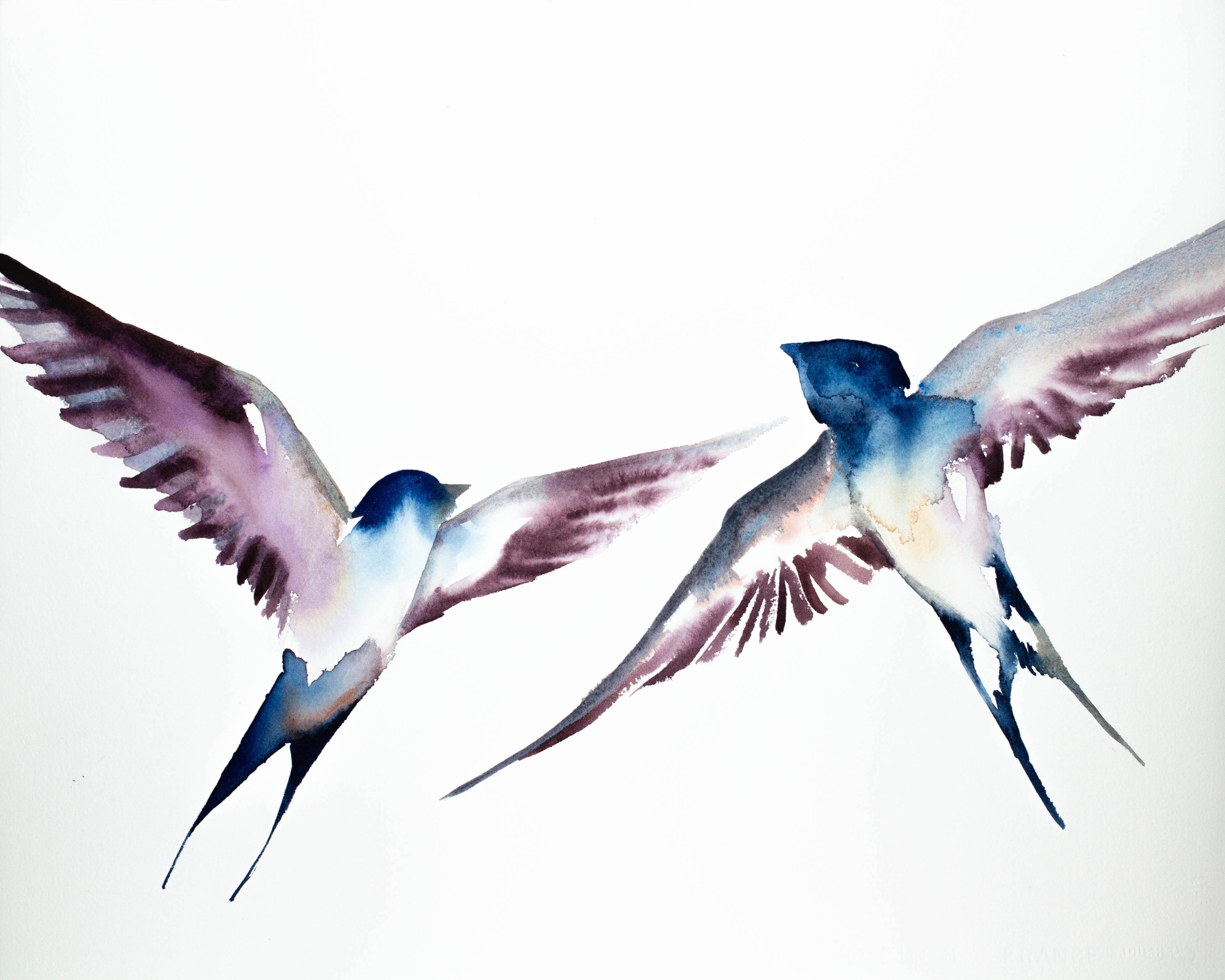 Elizabeth Becker, Swallows in Flight No. 7 Elizabeth Becker, Swallows in Flight No. 7