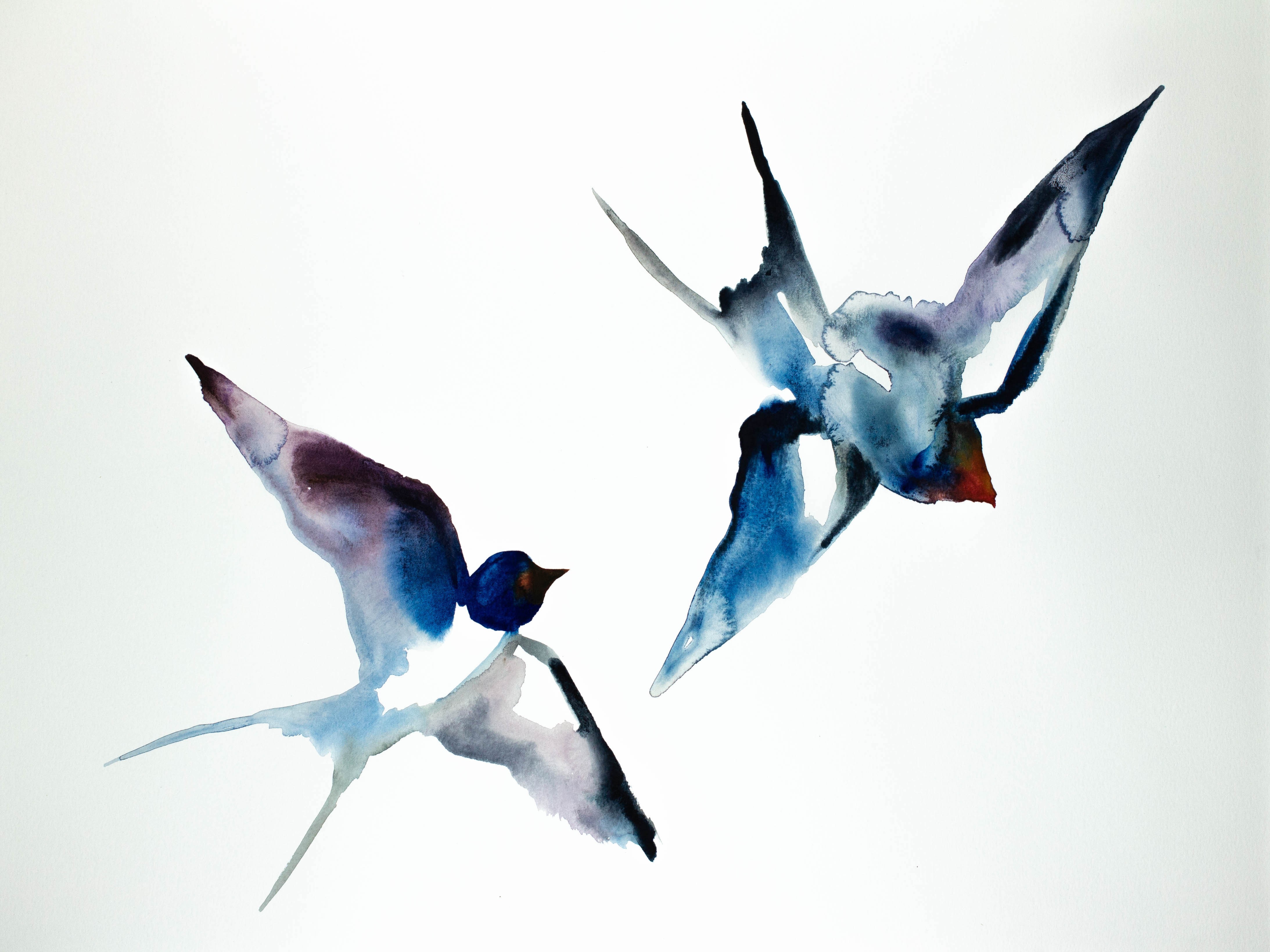 Elizabeth Becker, Swallows in Flight No. 9 Elizabeth Becker, Swallows in Flight No. 9
