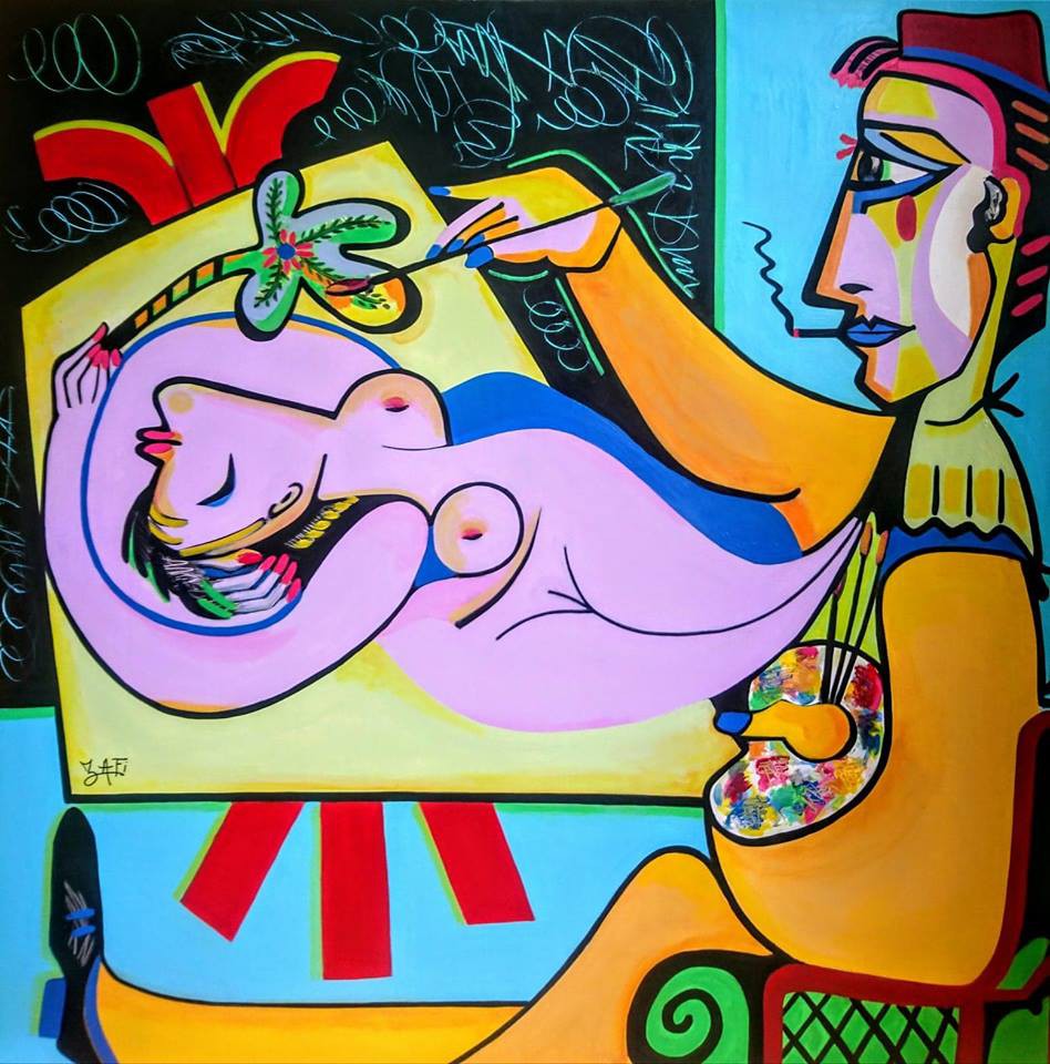Zafi, Le peintre à l'atelier Zafi, Le peintre à l'atelier