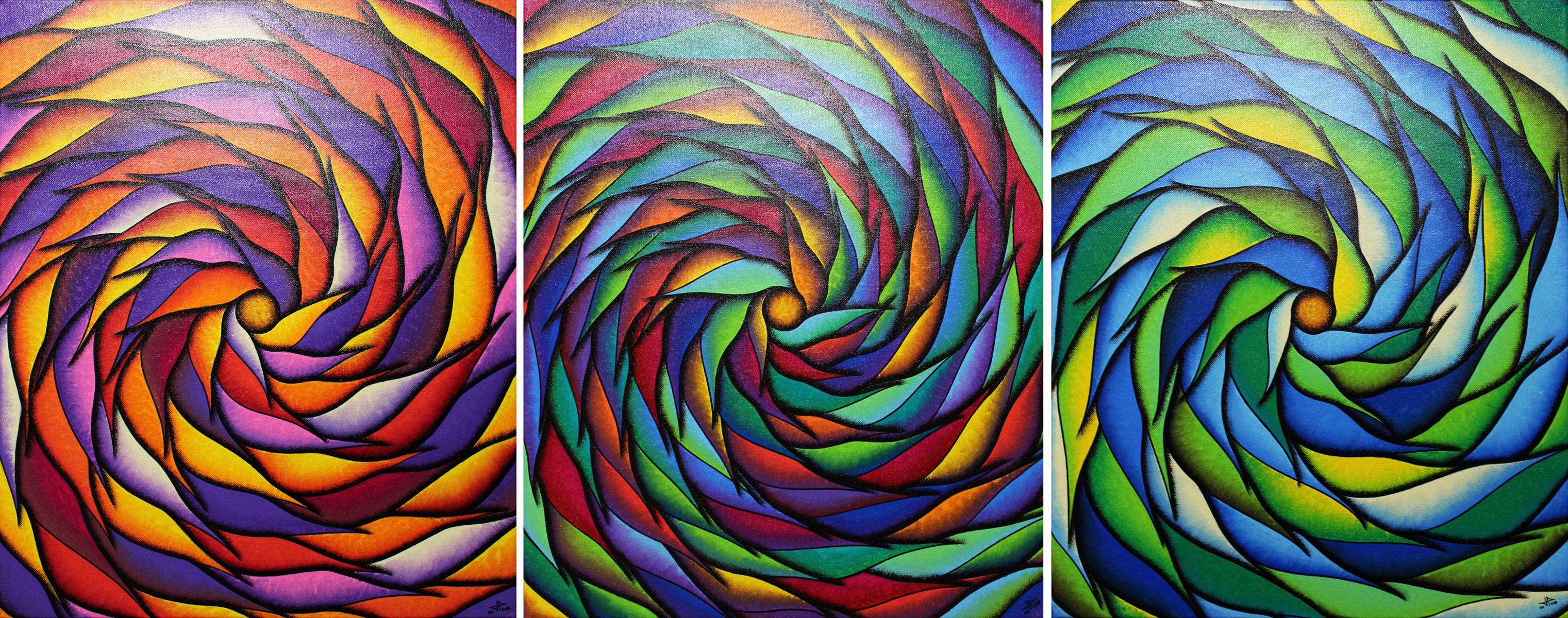 Jonathan Pradillon, Spirales colorées série 5 Jonathan Pradillon, Spirales colorées série 5