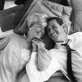 Doris Day & Rock Hudson during the filming of "Pillow Talk", Bob Willoughby