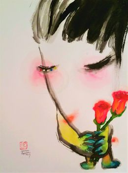 Painting, Homme amoureux 3, Sounya Whang