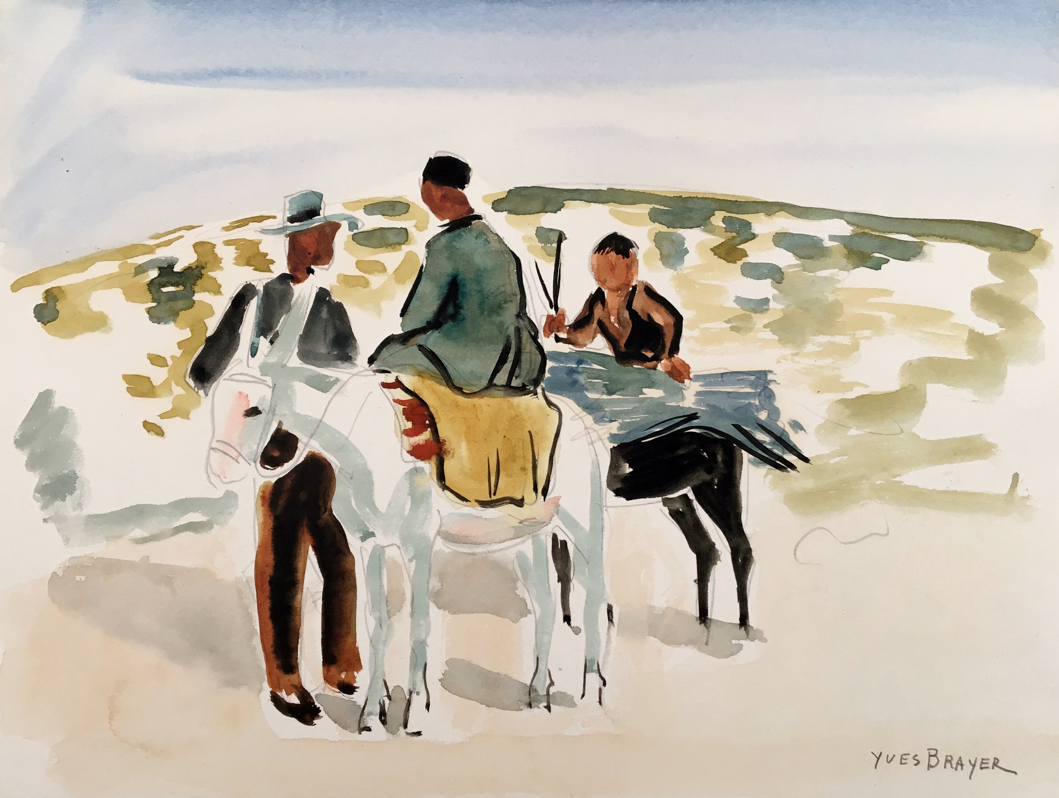 Yves Brayer, Muletiers en Espagne Yves Brayer, Muletiers en Espagne