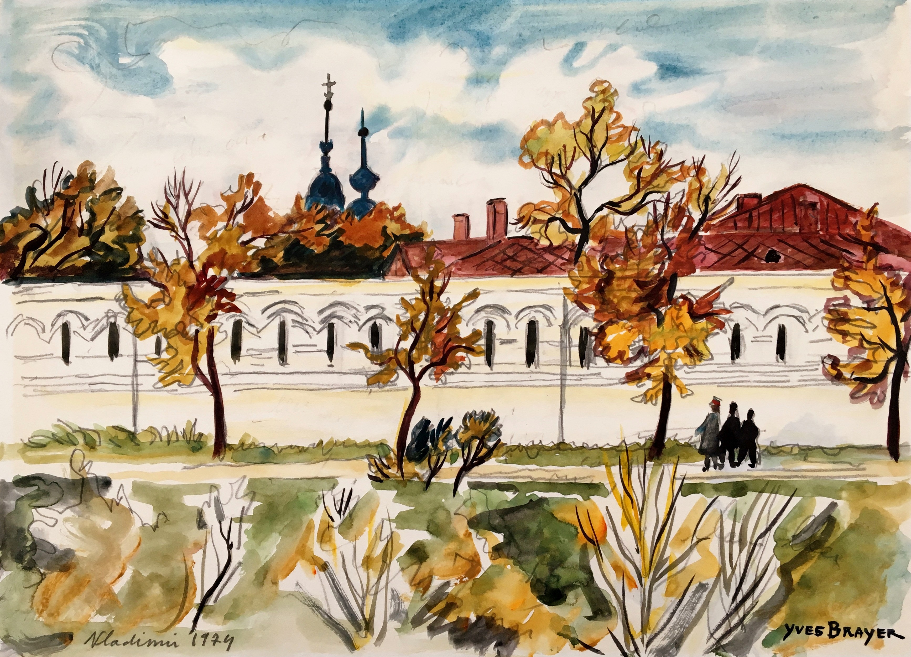 Yves Brayer, Les remparts de Vladimir Yves Brayer, Les remparts de Vladimir