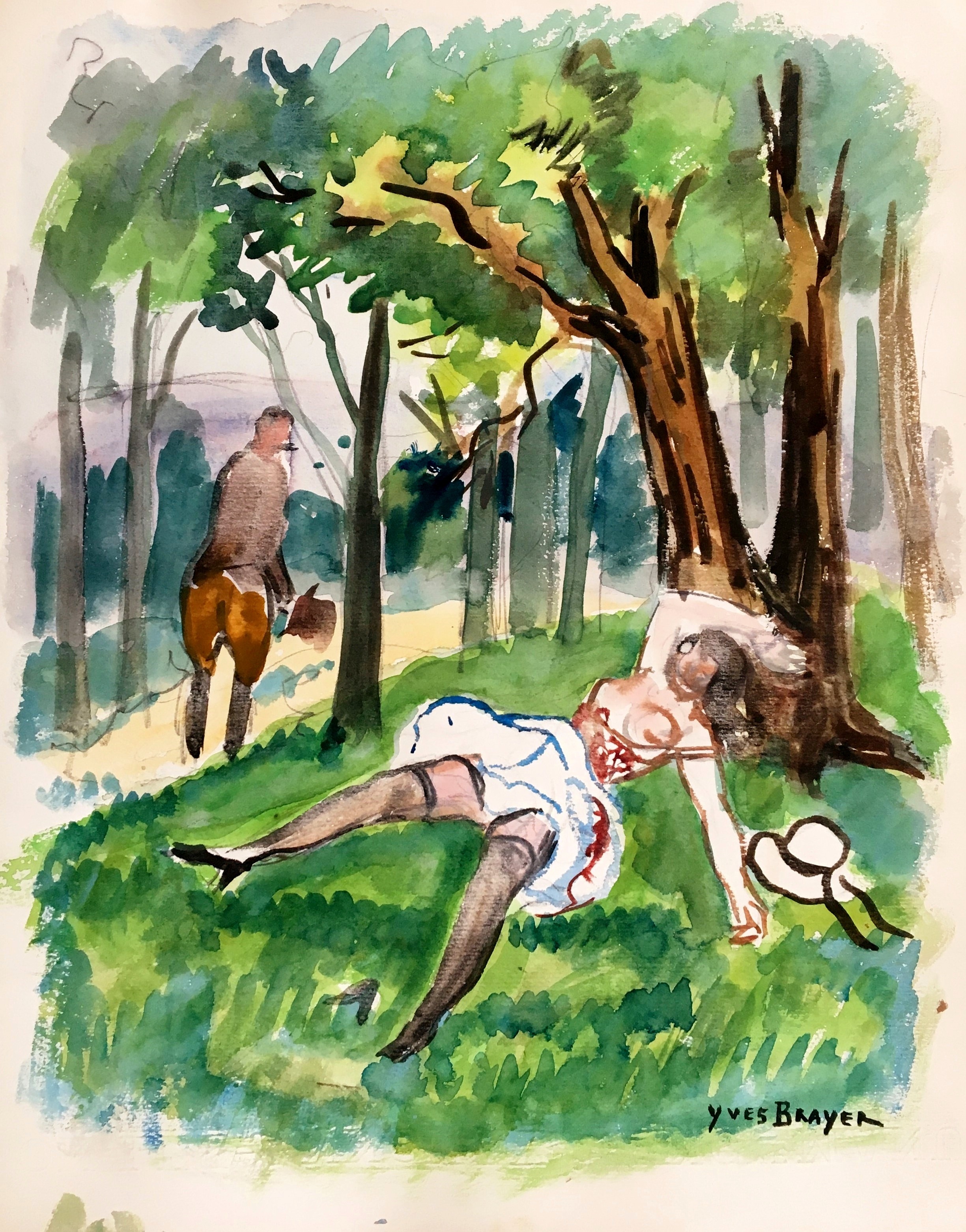 Yves Brayer, Scène galante Yves Brayer, Scène galante