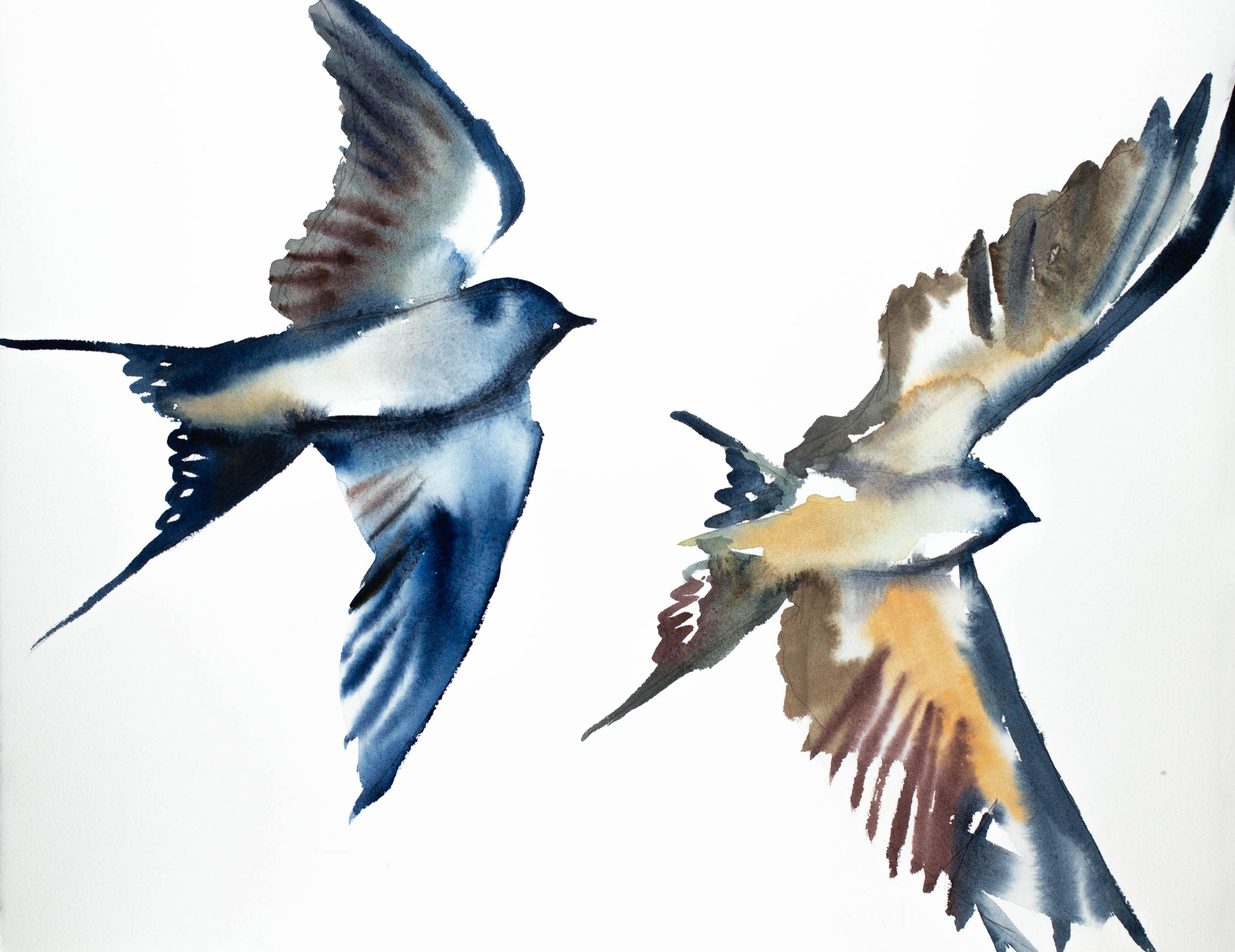 Elizabeth Becker, Swallows in Flight No. 12 Elizabeth Becker, Swallows in Flight No. 12
