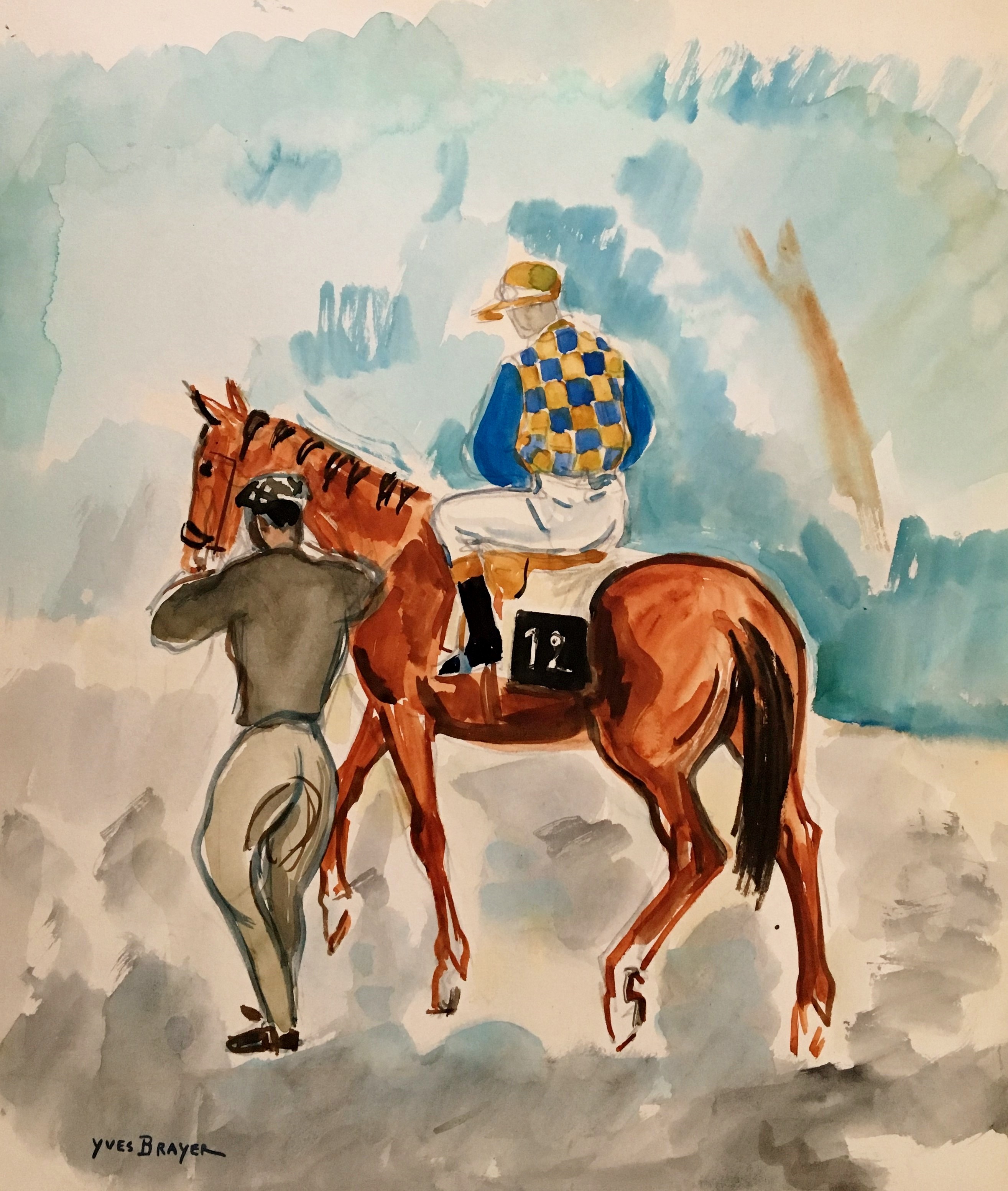 Yves Brayer, Au départ Yves Brayer, Au départ
