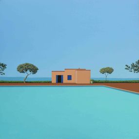 Gemälde, Breeze over the pool, Magdalena Laskowska
