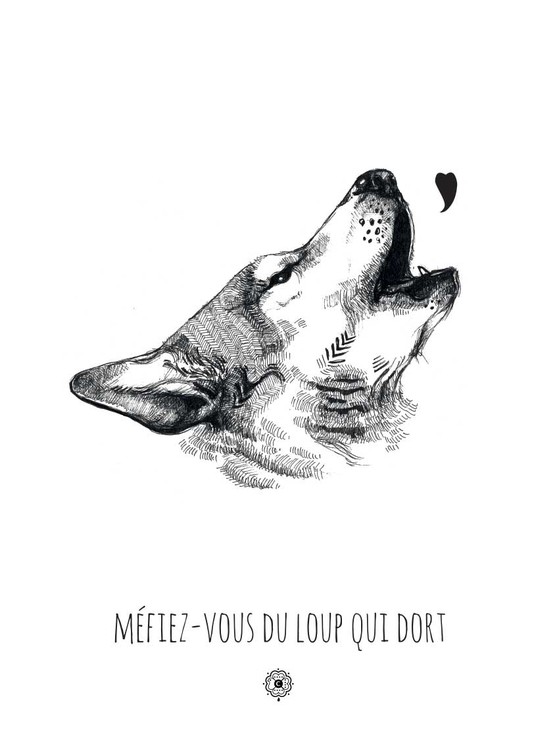 Mefiez Vous Du Loup Qui Dort By Clemence Thienpont 16 Print Artsper
