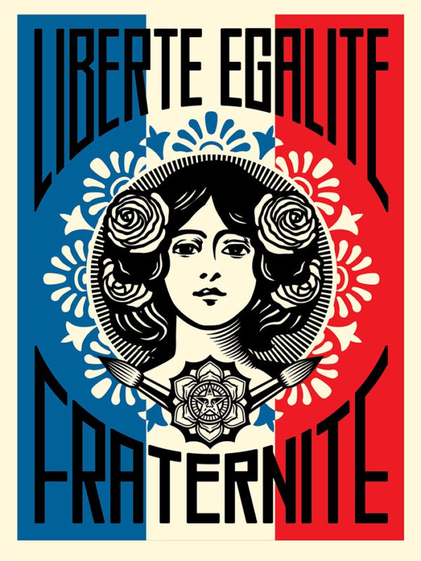 Shepard Fairey (Obey), Liberté Egalité Fraternité Shepard Fairey (Obey), Liberté Egalité Fraternité