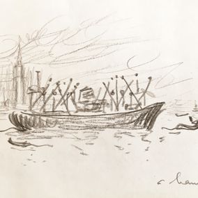 Zeichnungen, Vers le Campanile, Venise, André Hambourg