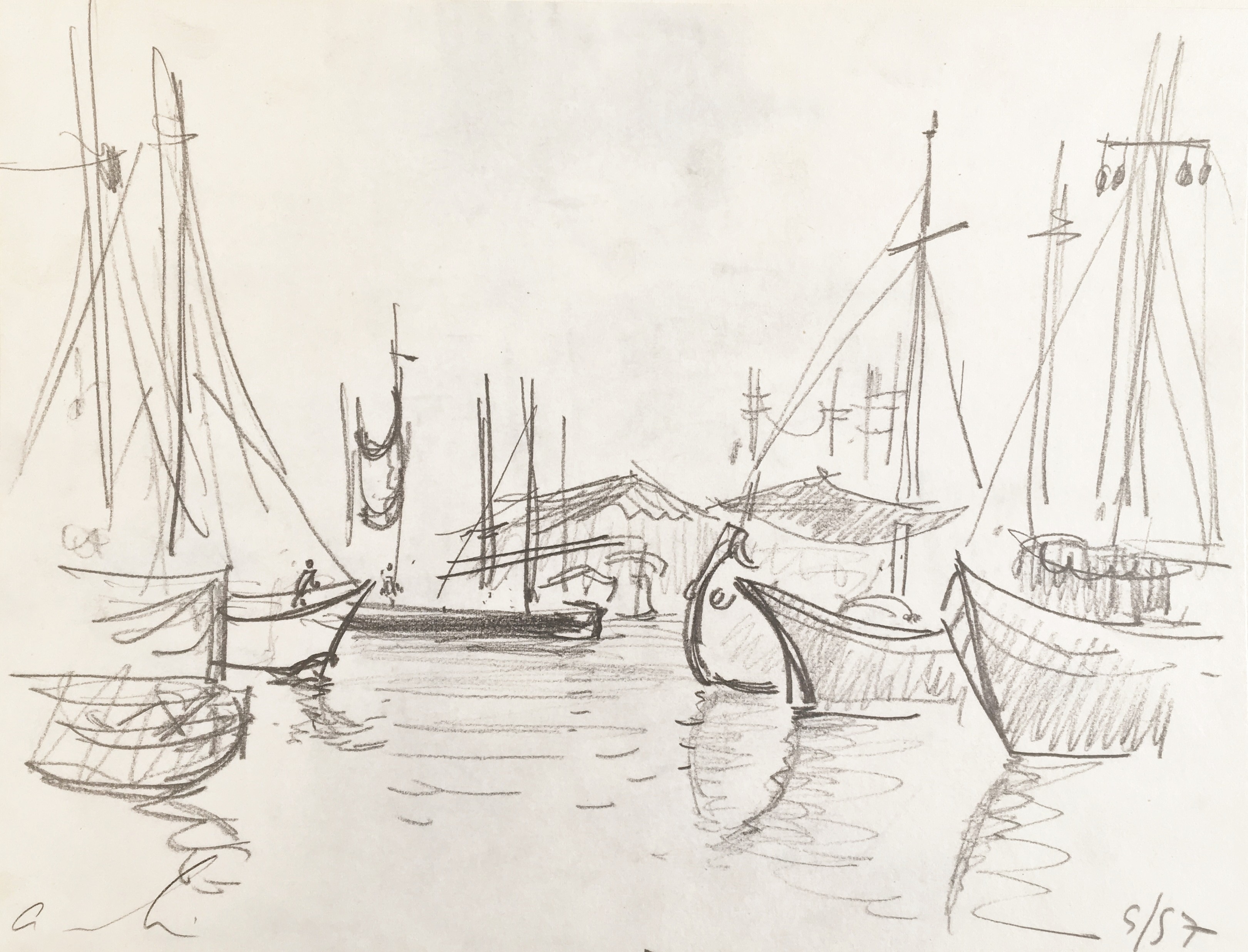 André Hambourg, Bateaux à Venise André Hambourg, Bateaux à Venise