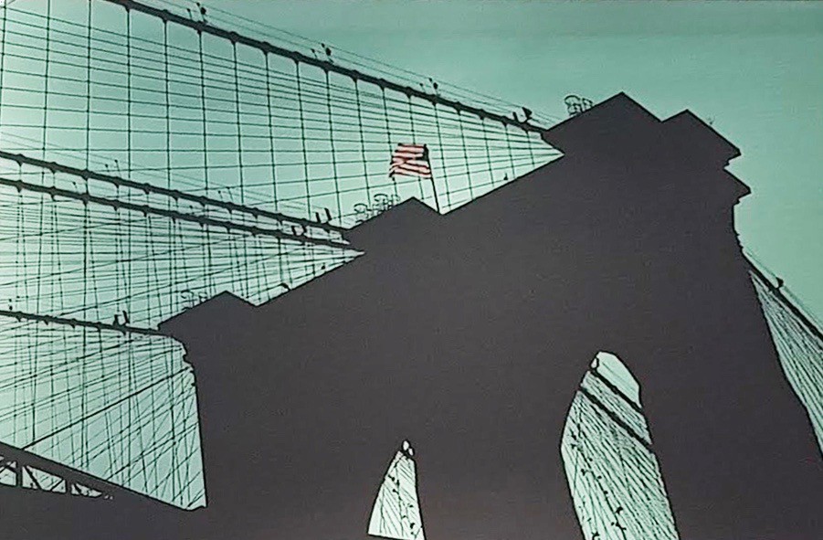 Michael Wallner, Brooklyn Bridge (turquoise) Michael Wallner, Brooklyn Bridge (turquoise)