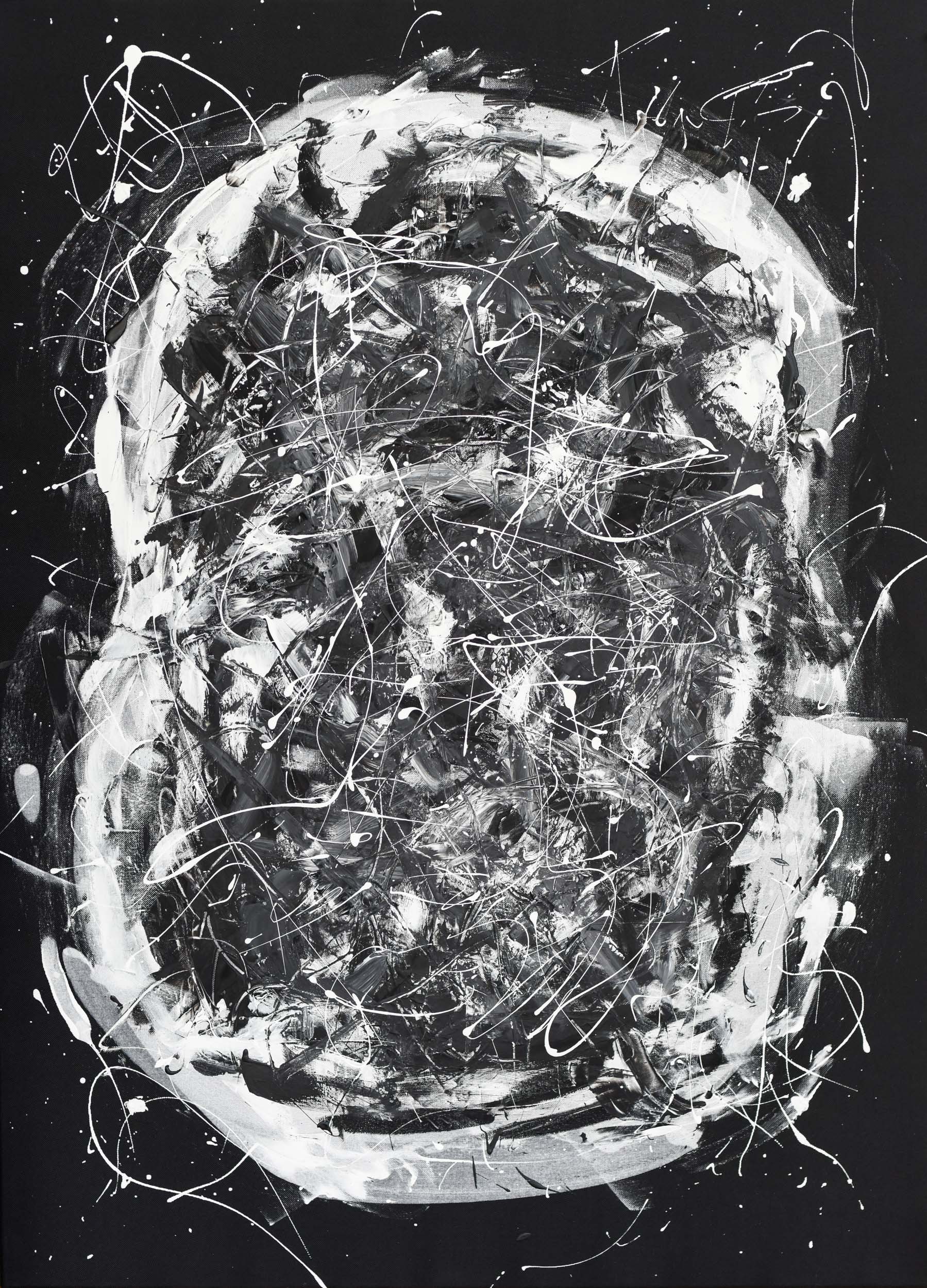 Gina Vor, White and Black 2 (Abstrait Blanc et Noir) Gina Vor, White and Black 2 (Abstrait Blanc et Noir)