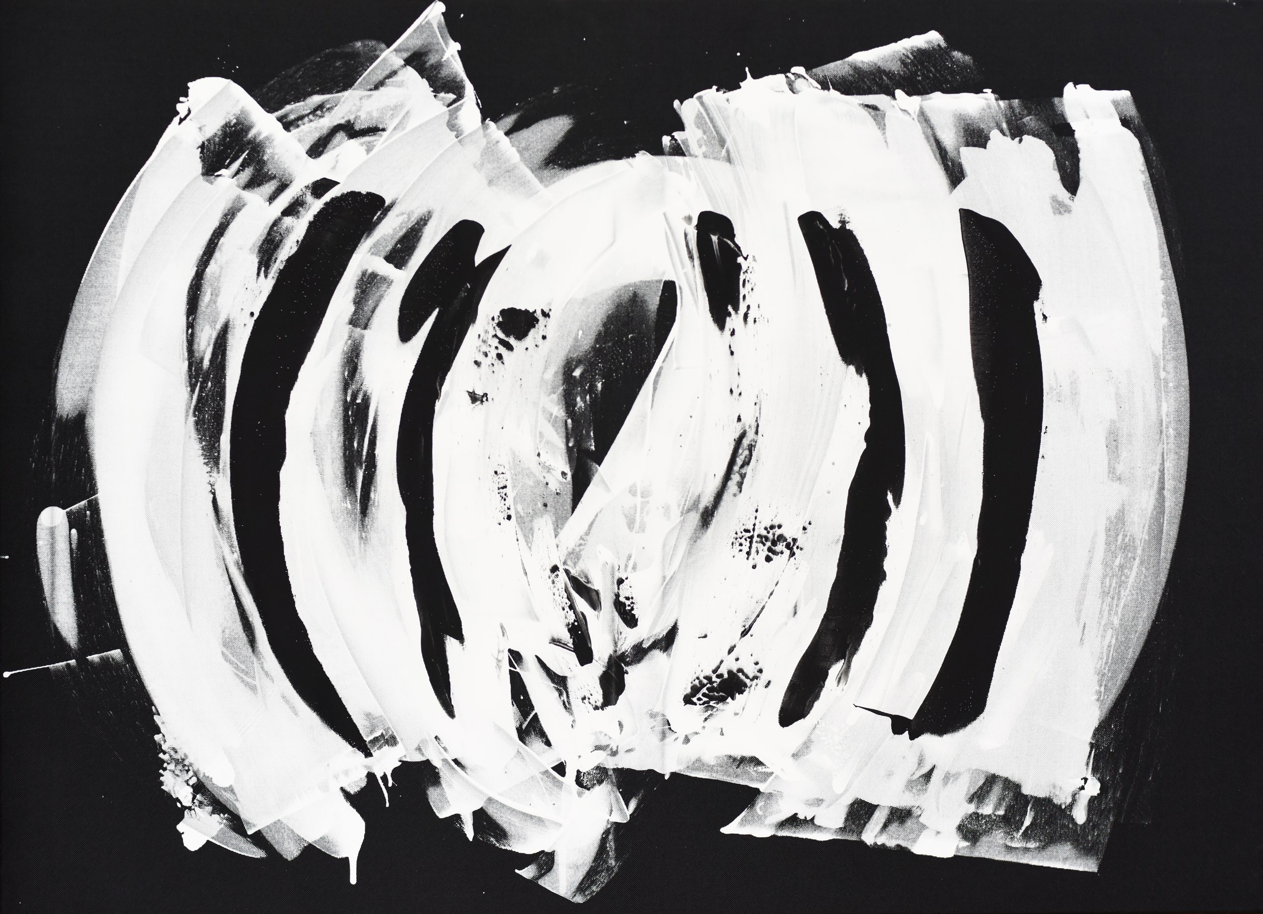 Gina Vor, White and Black 3 (Abstrait Blanc et Noir) Gina Vor, White and Black 3 (Abstrait Blanc et Noir)