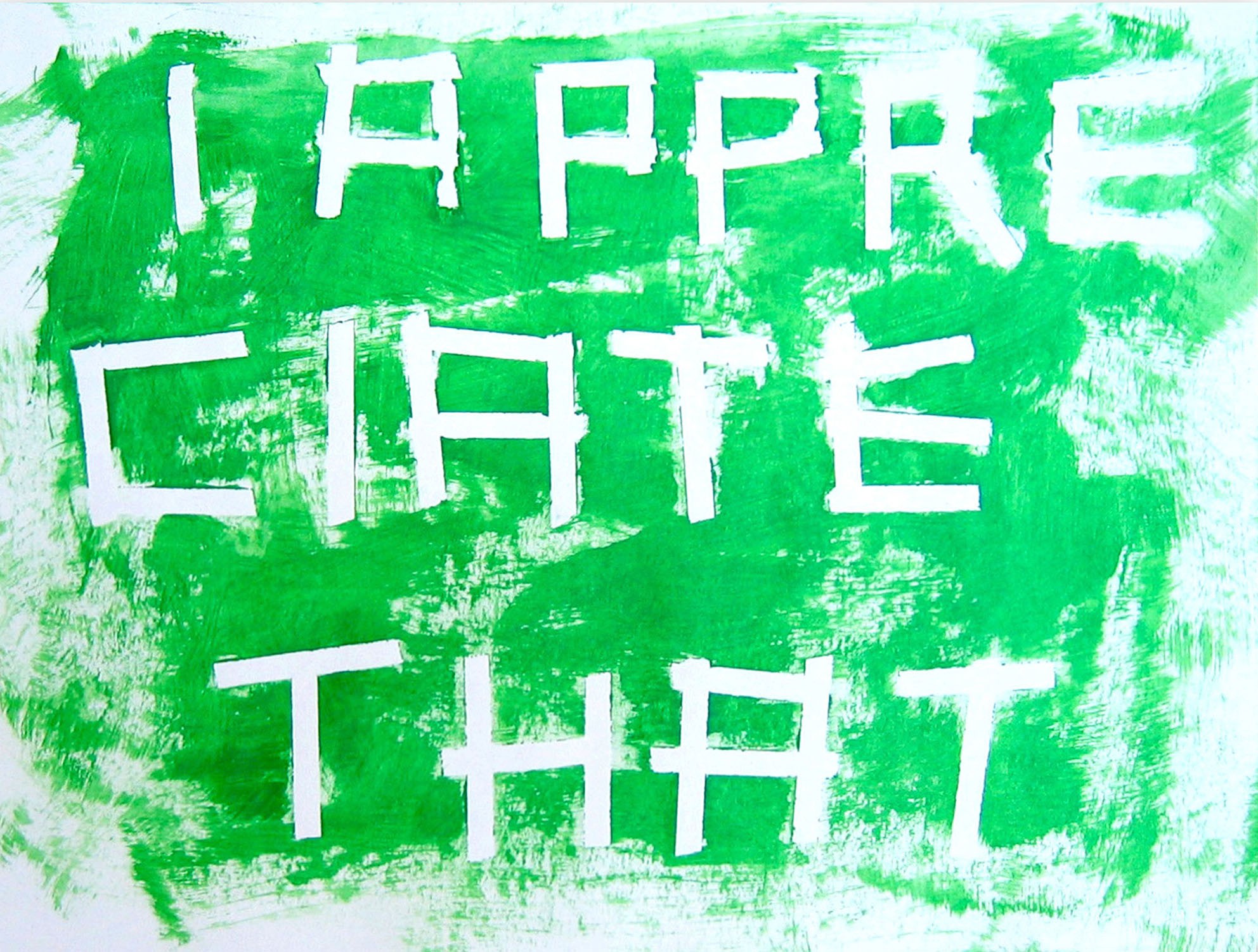 Daniel Göttin, A13 - I appreciate that Daniel Göttin, A13 - I appreciate that