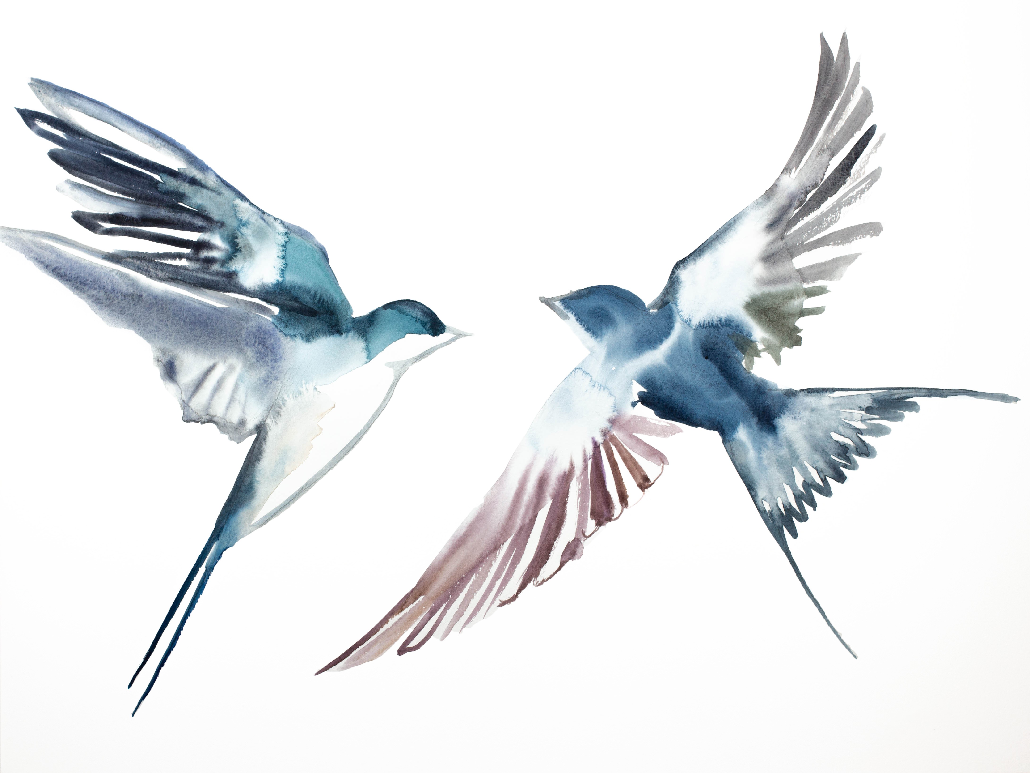 Elizabeth Becker, Swallows in Flight No. 14 Elizabeth Becker, Swallows in Flight No. 14