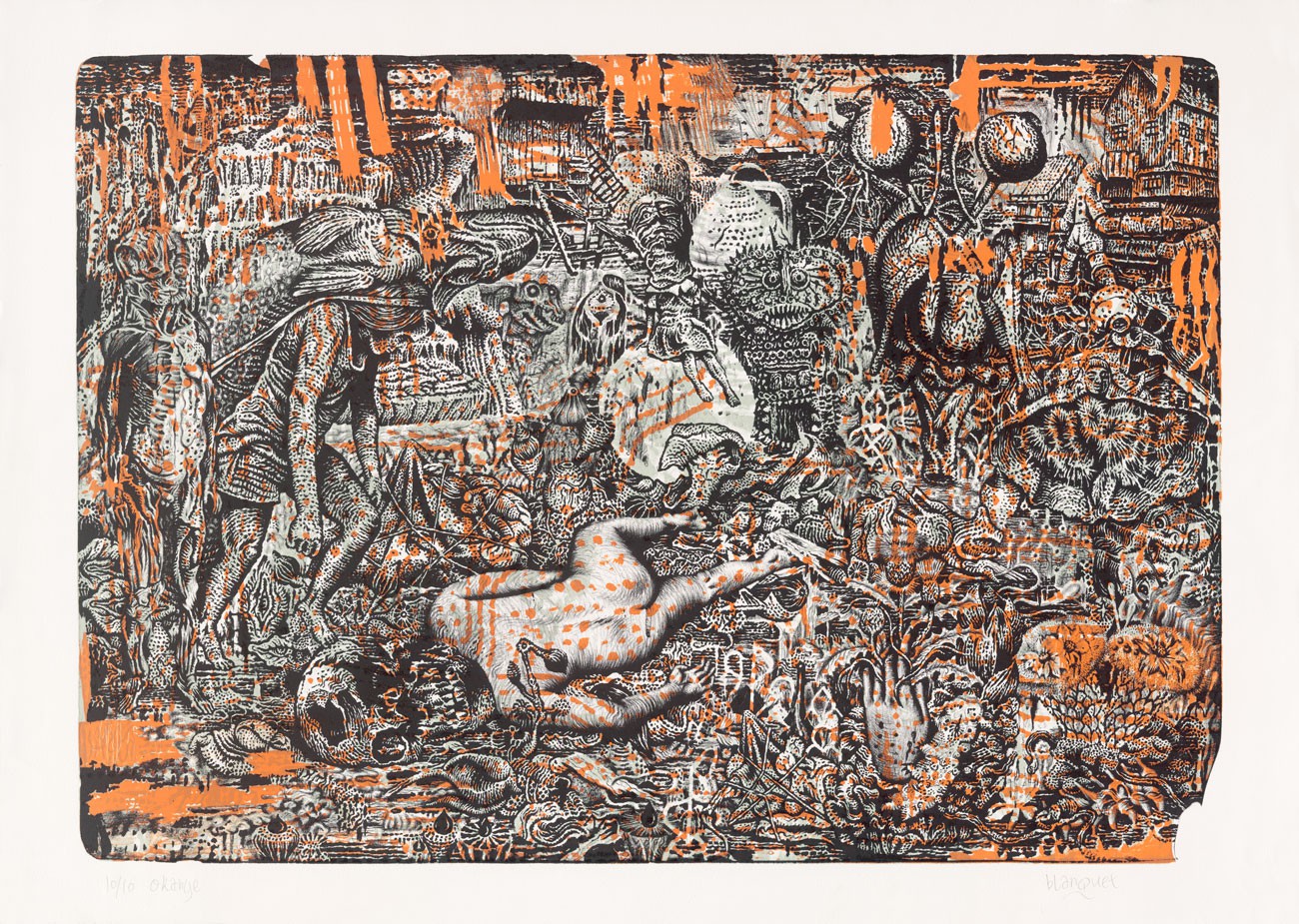 Stéphane Blanquet, Mascarade Vermoulue - Orange Stéphane Blanquet, Mascarade Vermoulue - Orange