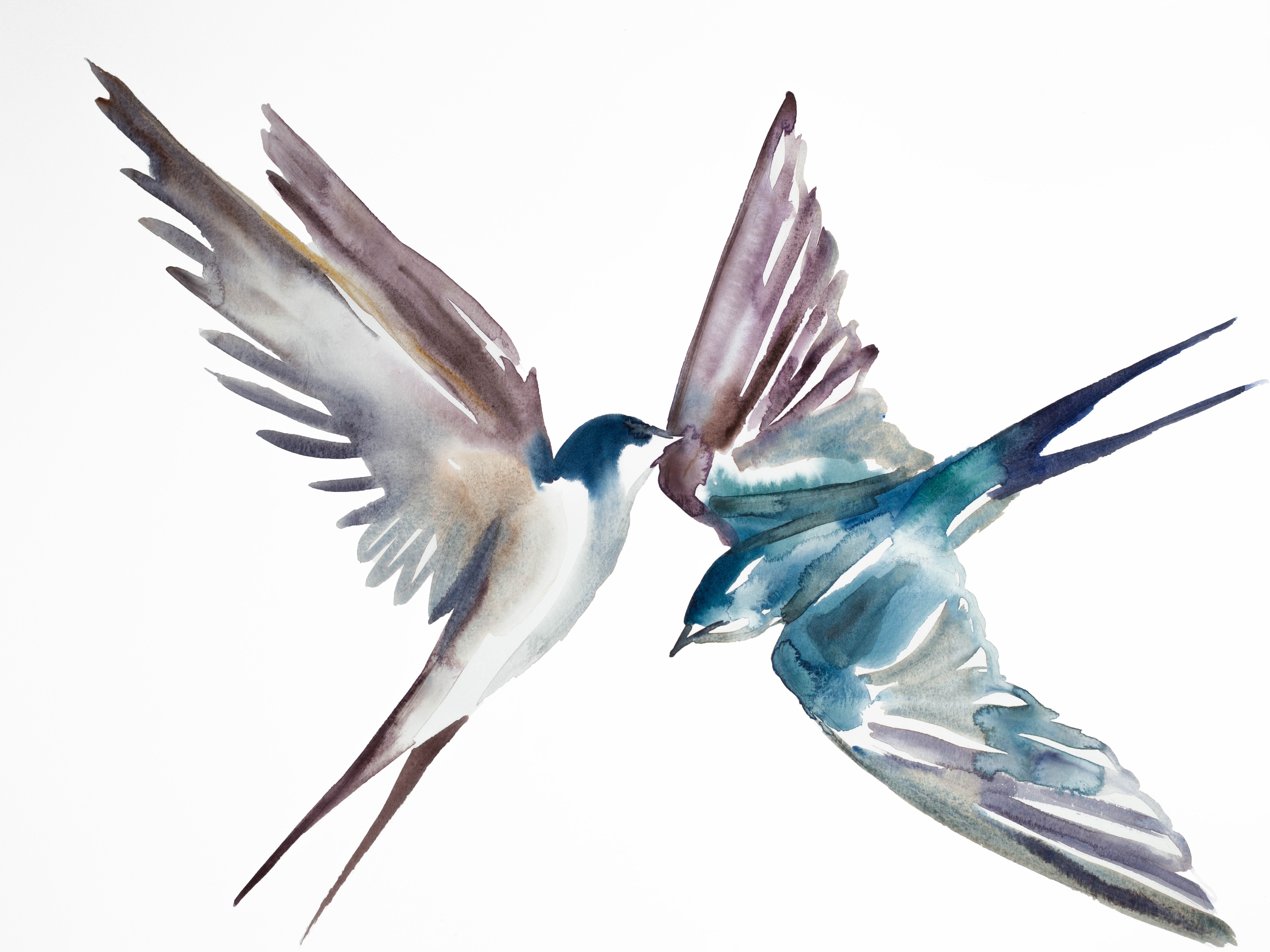 Elizabeth Becker, Swallows in Flight No. 17 Elizabeth Becker, Swallows in Flight No. 17