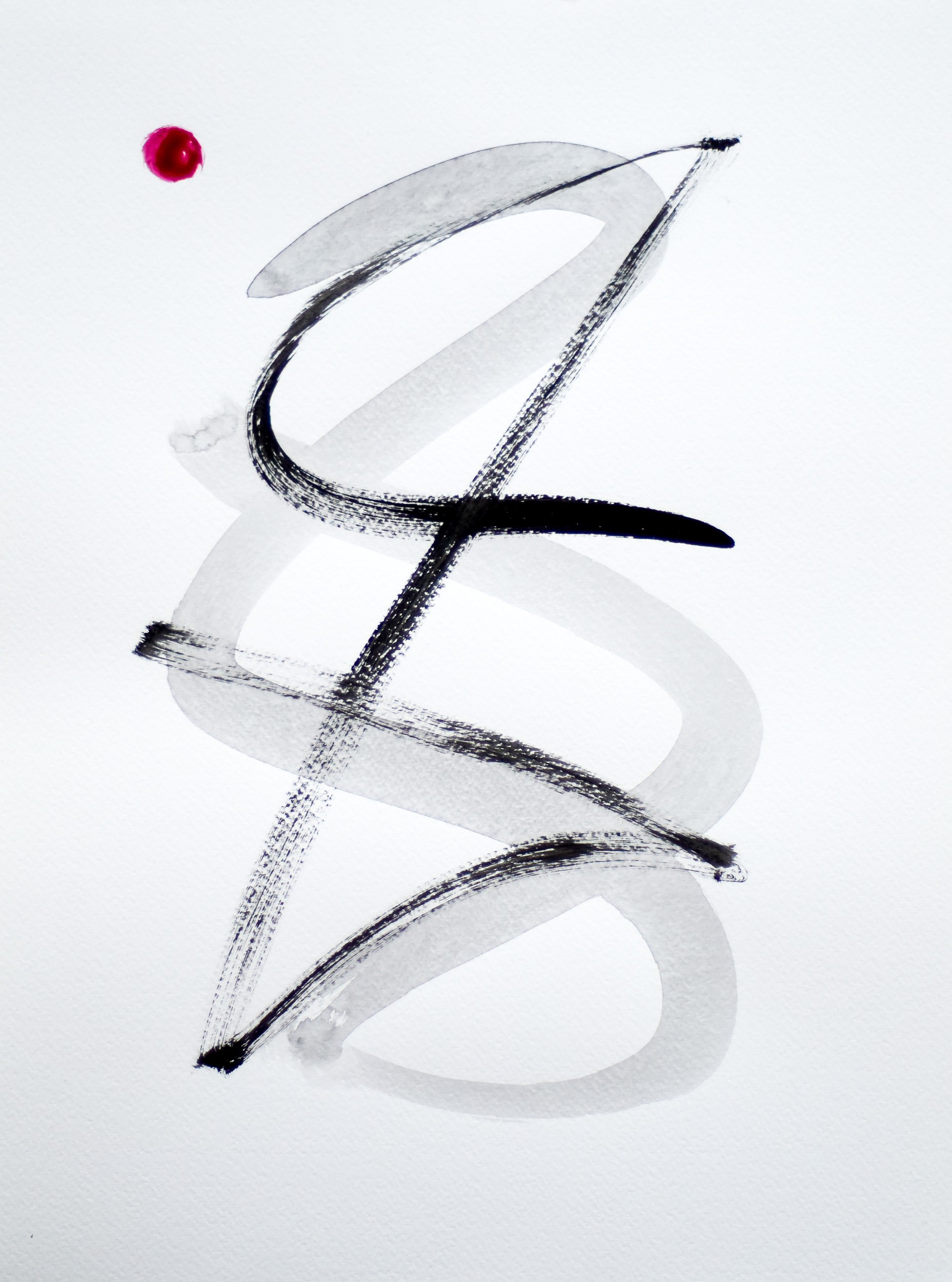 Gina Vor, Sign No. 13 - Black and White Minimalist Abstract (Abstrait Minimaliste Noir et Blanc) Gina Vor, Sign No. 13 - Black and White Minimalist Abstract (Abstrait Minimaliste Noir et Blanc)