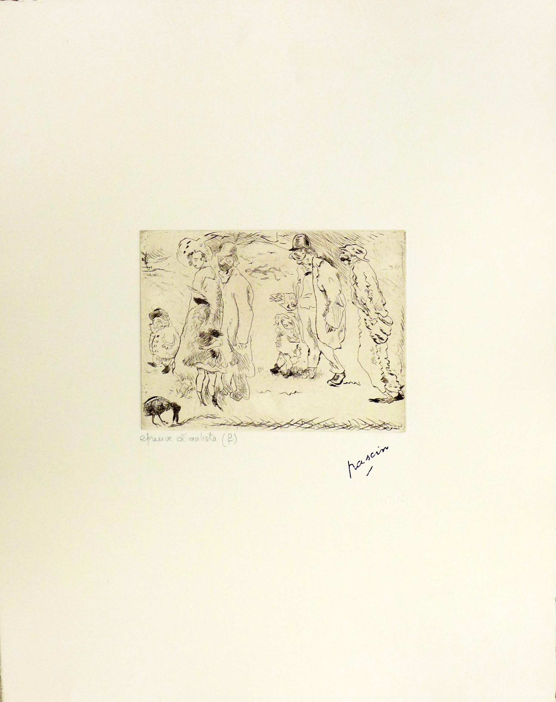Jules Pascin, Dans la rue Jules Pascin, Dans la rue