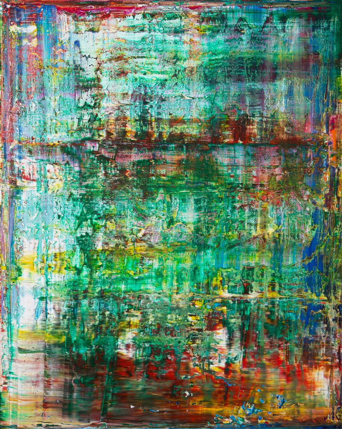 Harry James Moody, Abstract Green n°424 Harry James Moody, Abstract Green n°424